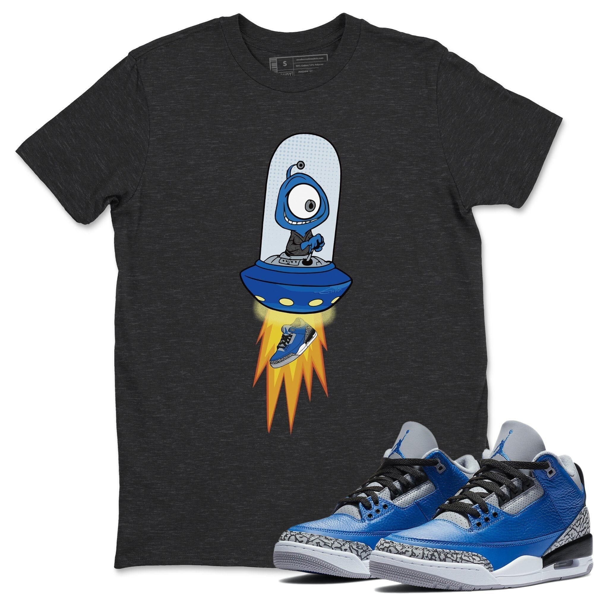 Alien Unisex Tops - Air Jordan 3 Varsity Royal