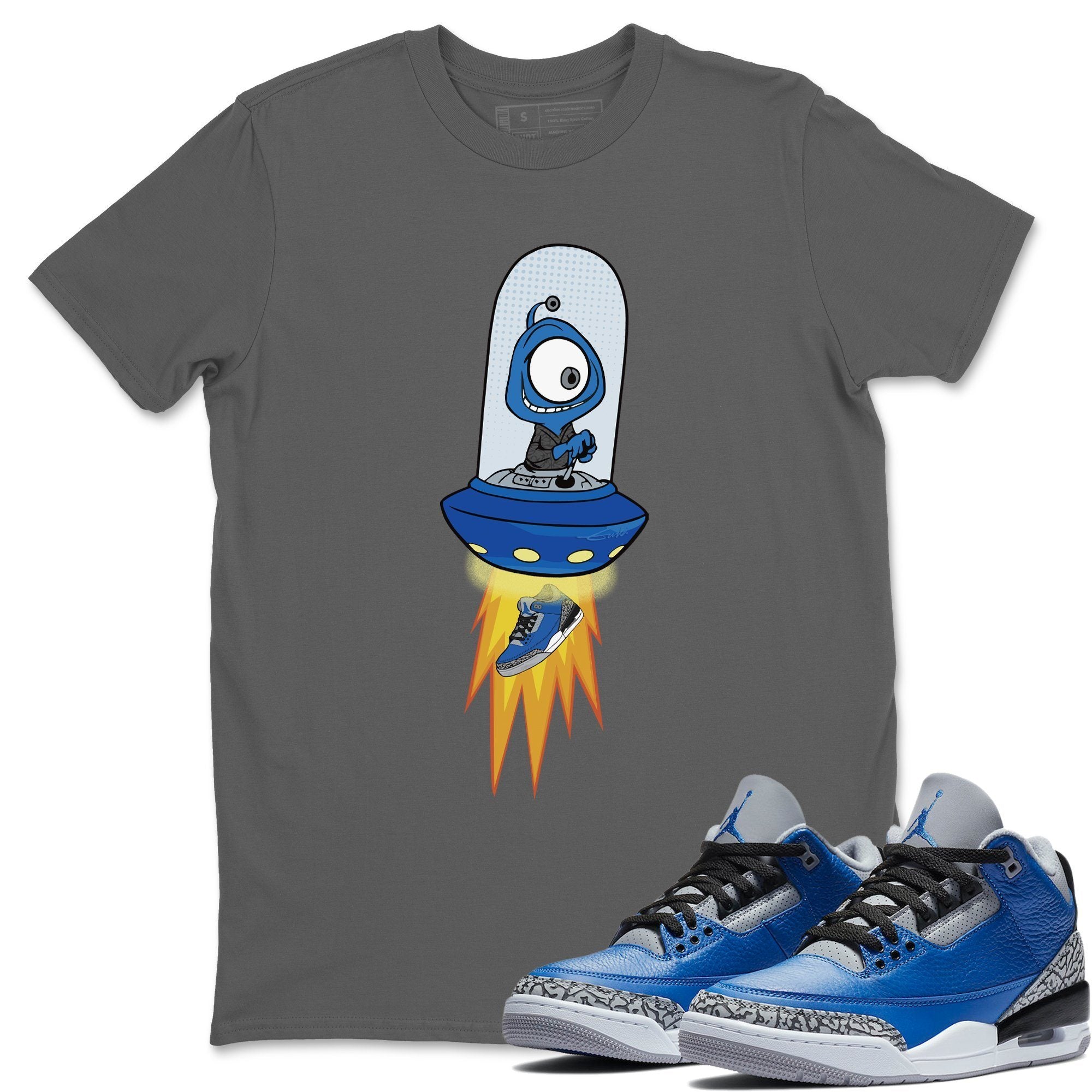 Alien Unisex Tops - Air Jordan 3 Varsity Royal