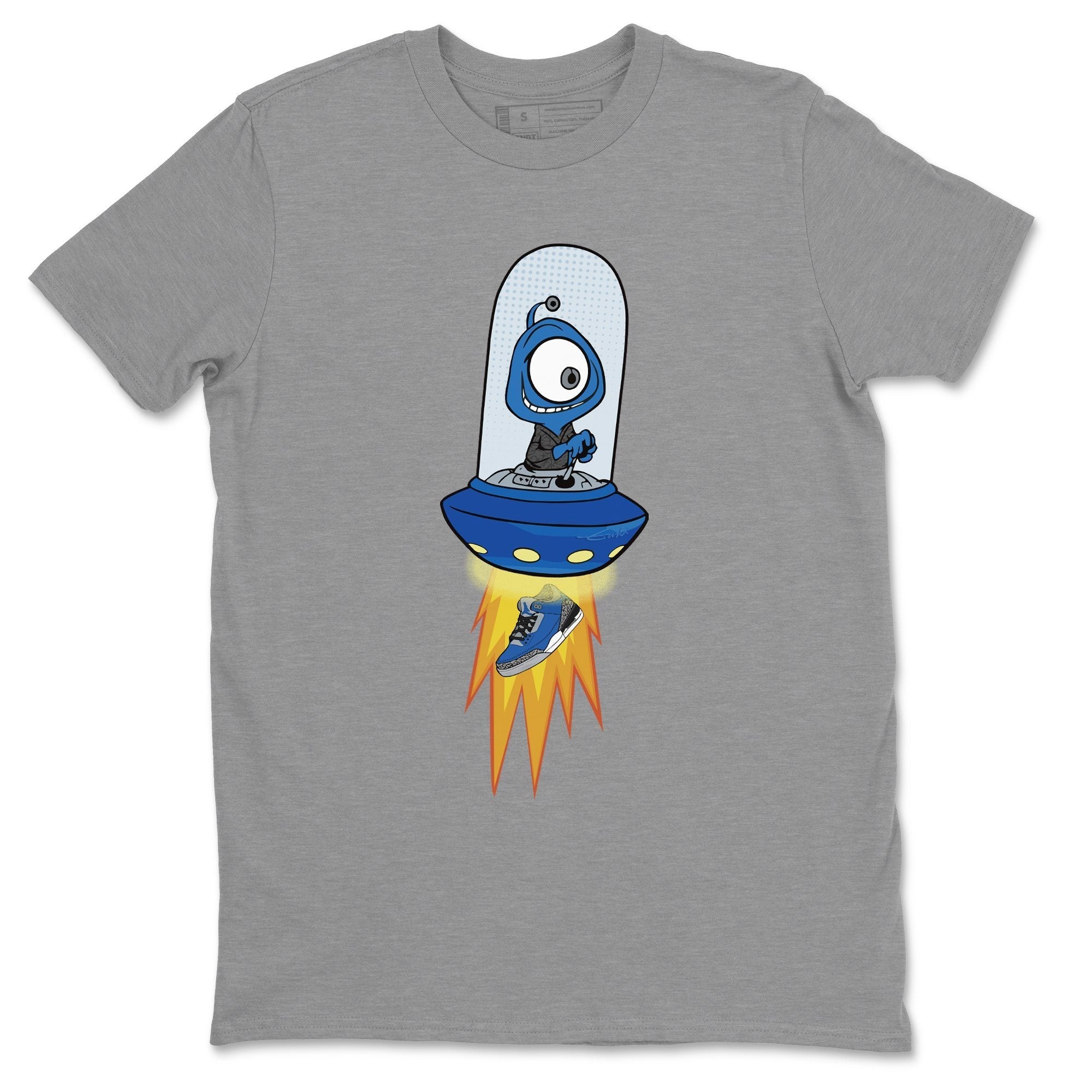 Alien Unisex Tops - Air Jordan 3 Varsity Royal