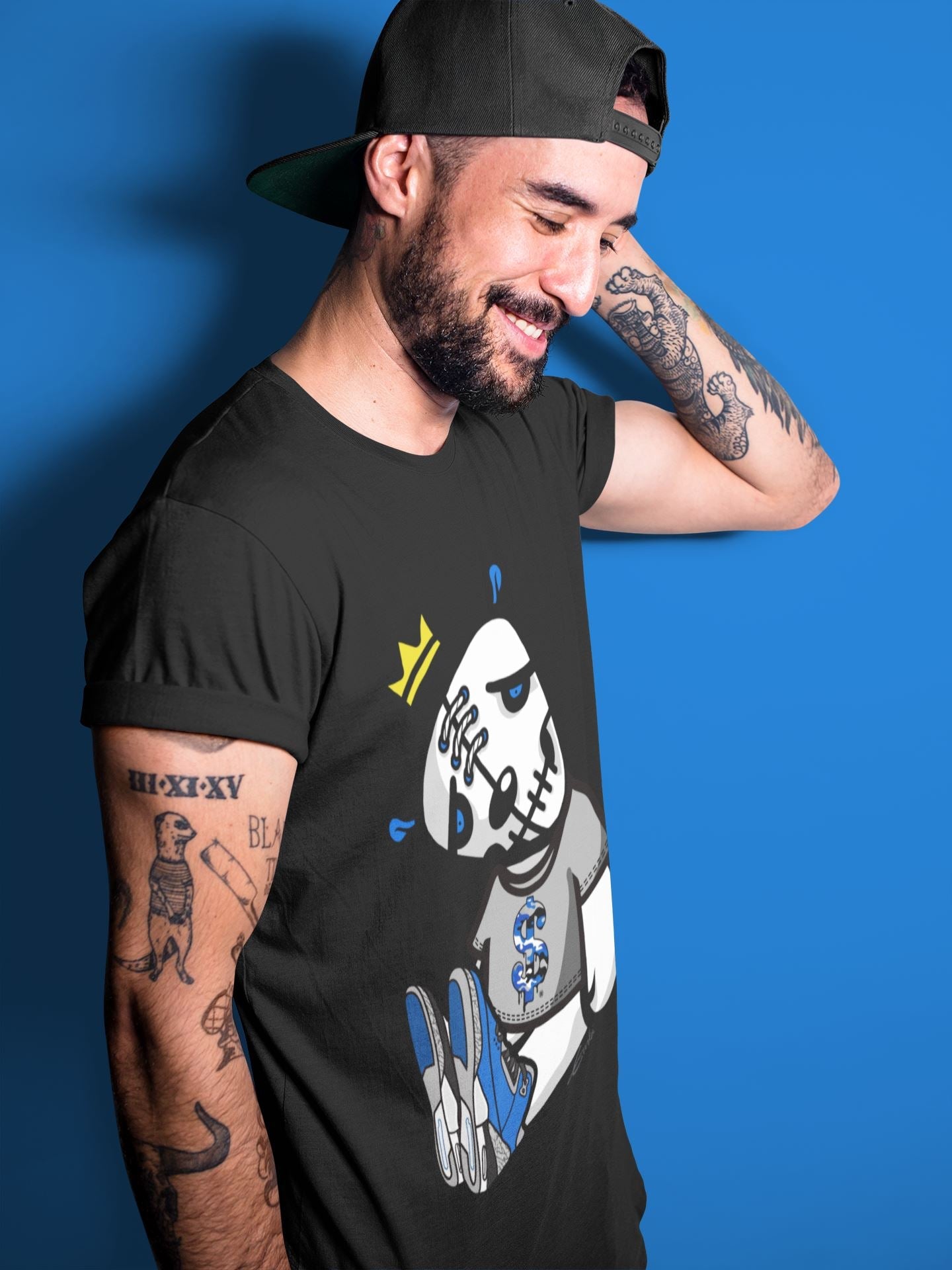 Dead Dolls Unisex Tops - Air Jordan 3 Varsity Royal