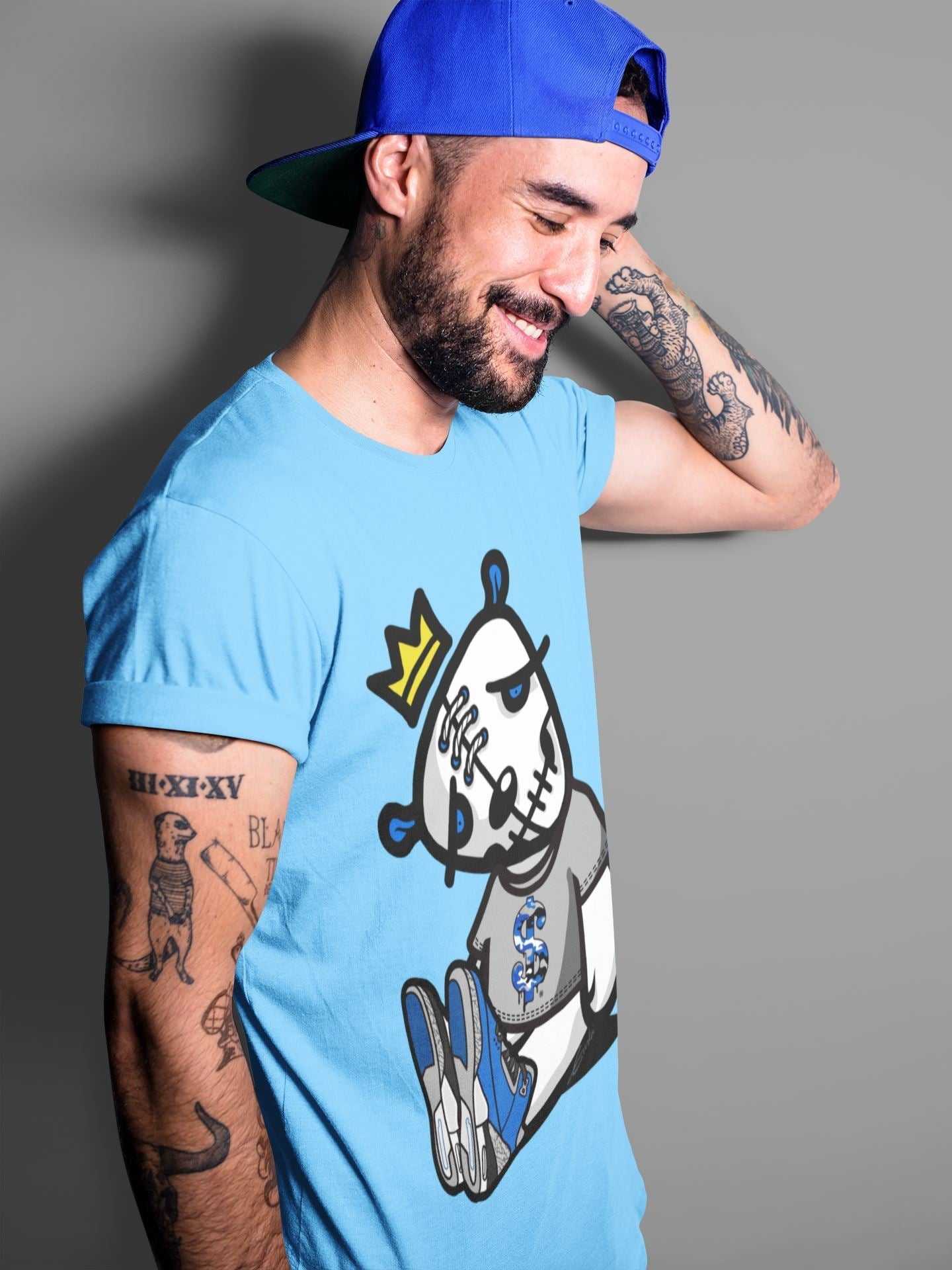 Dead Dolls Unisex Tops - Air Jordan 3 Varsity Royal