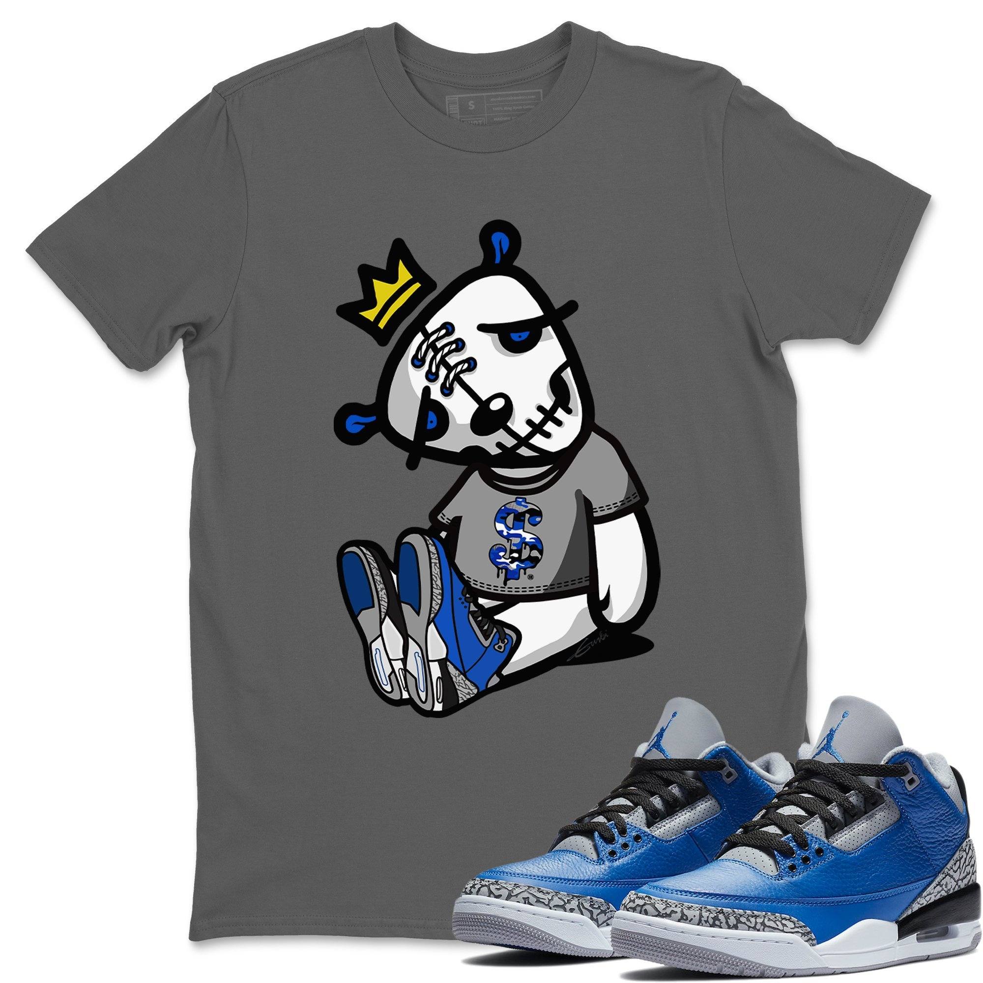 Dead Dolls Unisex Tops - Air Jordan 3 Varsity Royal