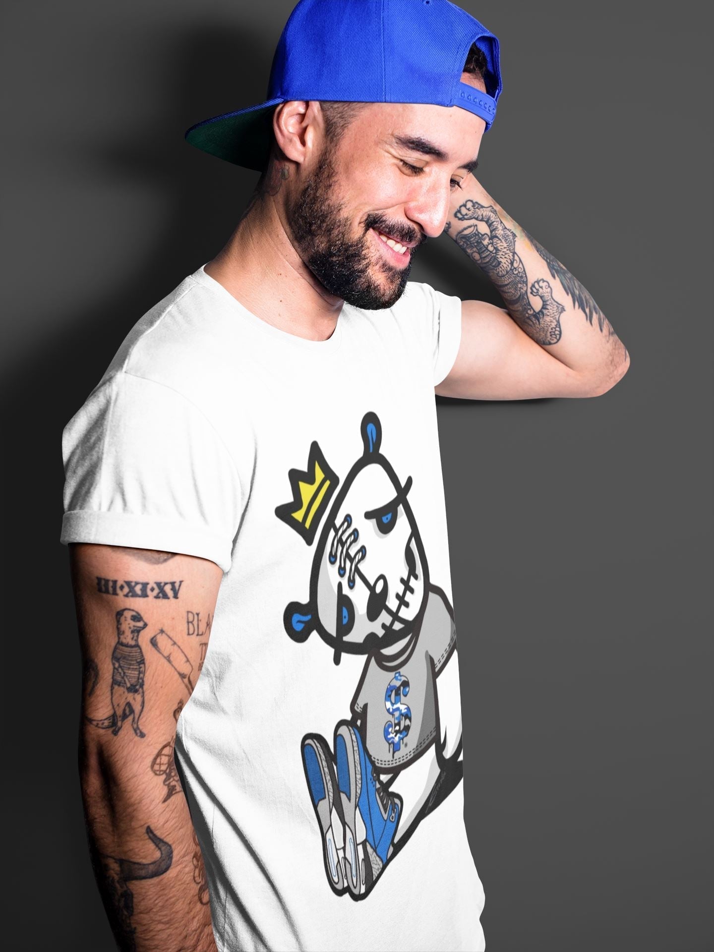 Dead Dolls Unisex Tops - Air Jordan 3 Varsity Royal
