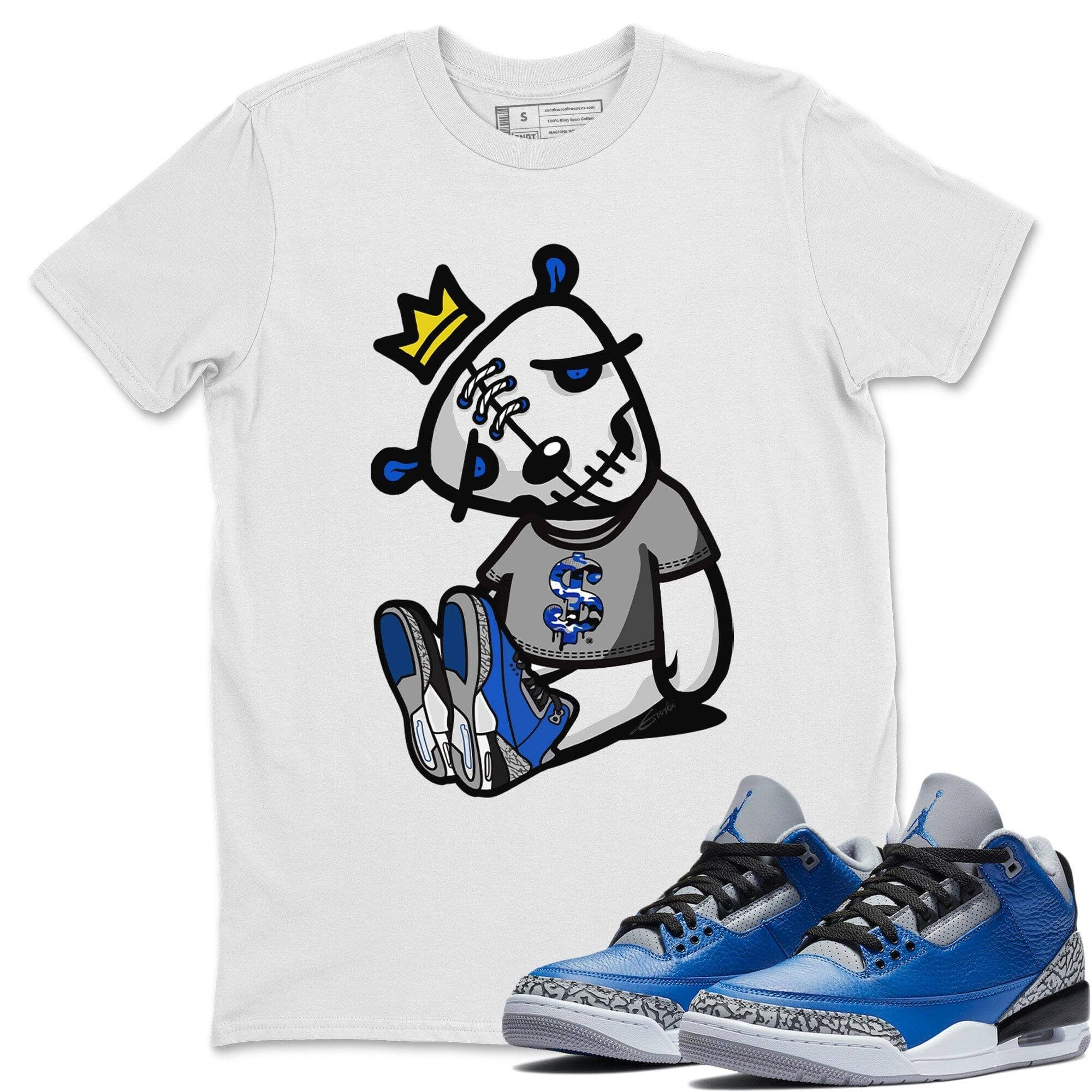 Dead Dolls Unisex Tops - Air Jordan 3 Varsity Royal