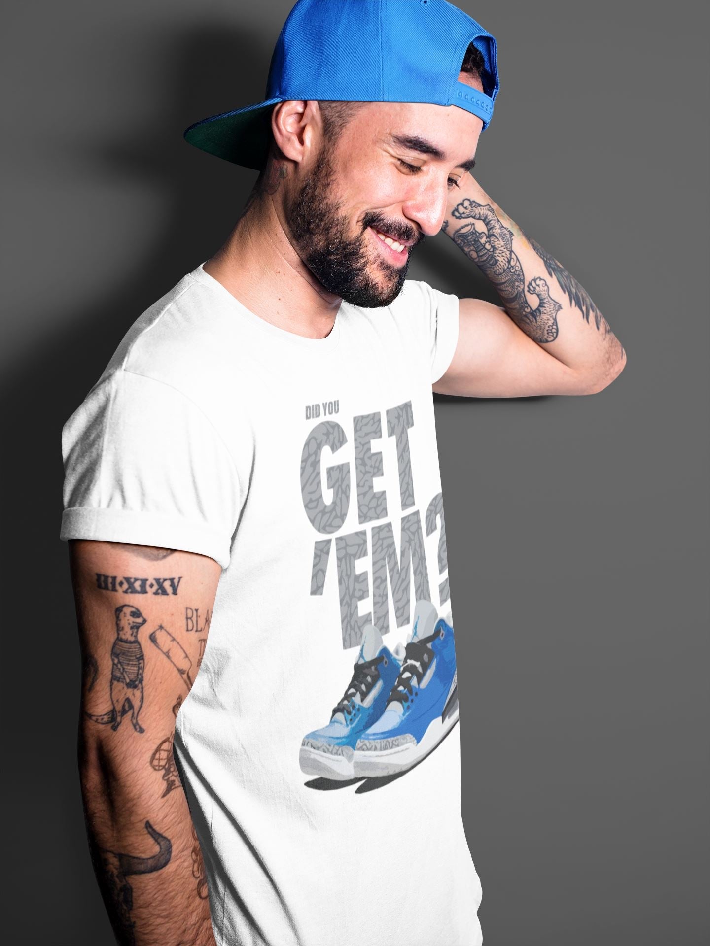 Did You Get 'Em Unisex Tops - Air Jordan 3 Varsity Royal