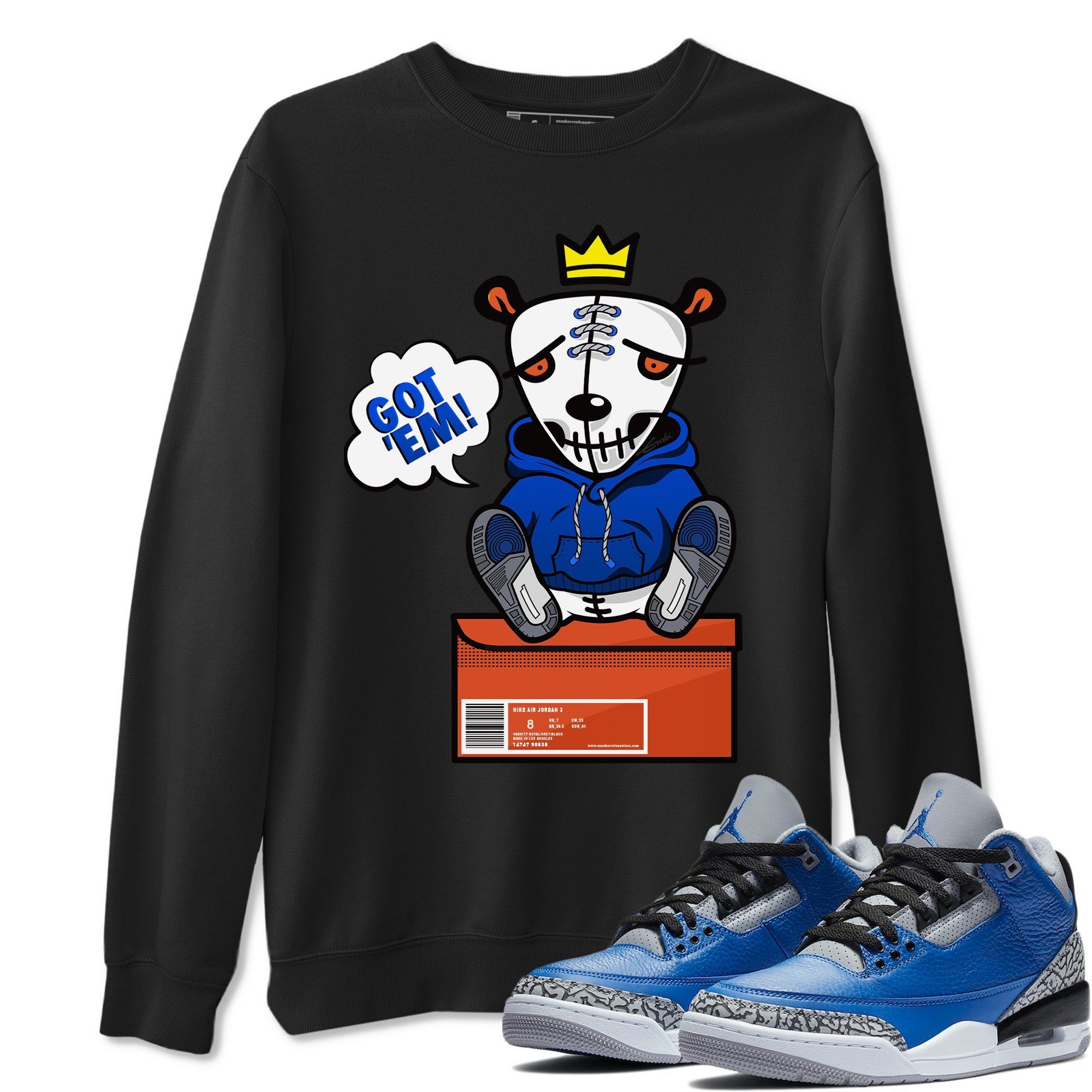 Got Em Unisex Tops - Air Jordan 3 Varsity Royal
