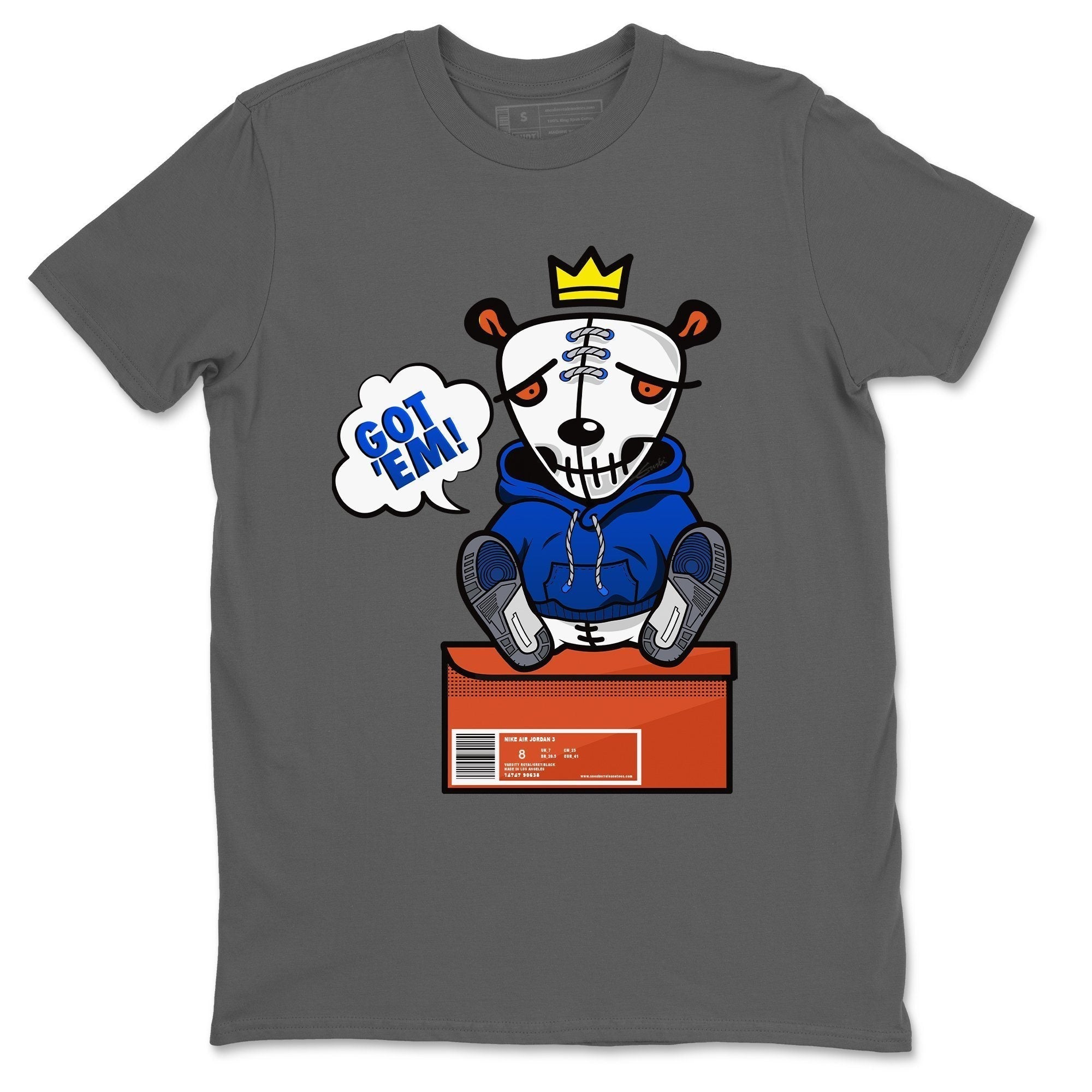 Got Em Unisex Tops - Air Jordan 3 Varsity Royal