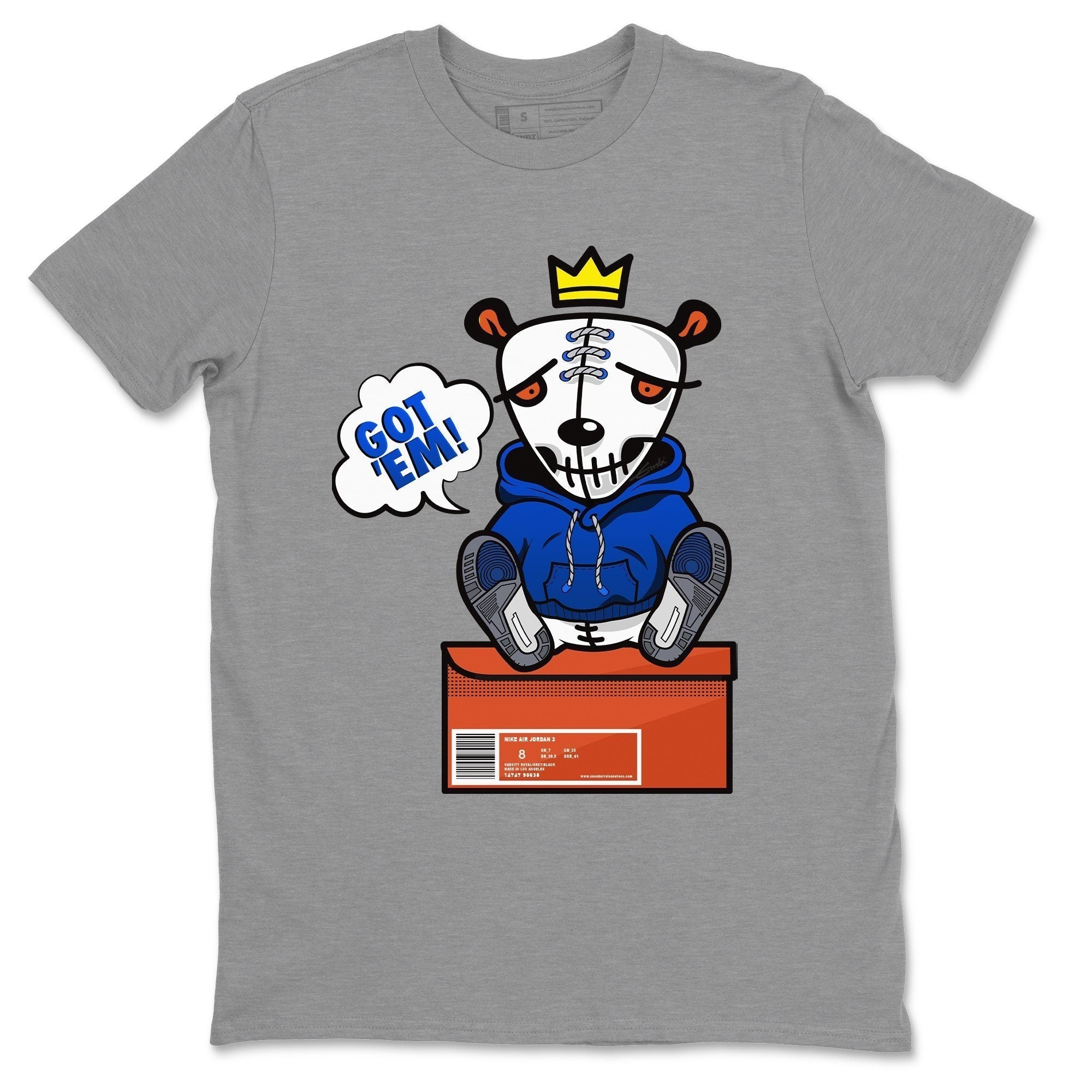 Got Em Unisex Tops - Air Jordan 3 Varsity Royal