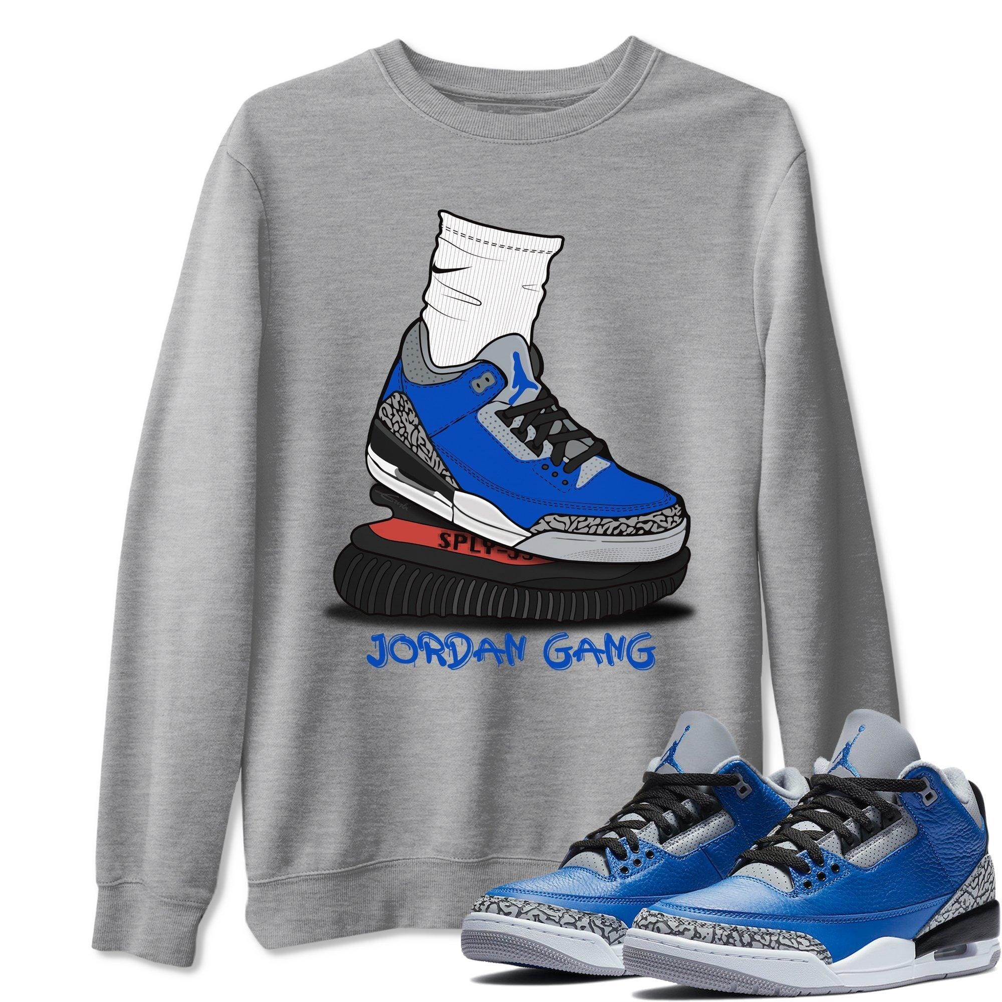 Air Jordan Gang Unisex Tops - Air Jordan 3 Varsity Royal