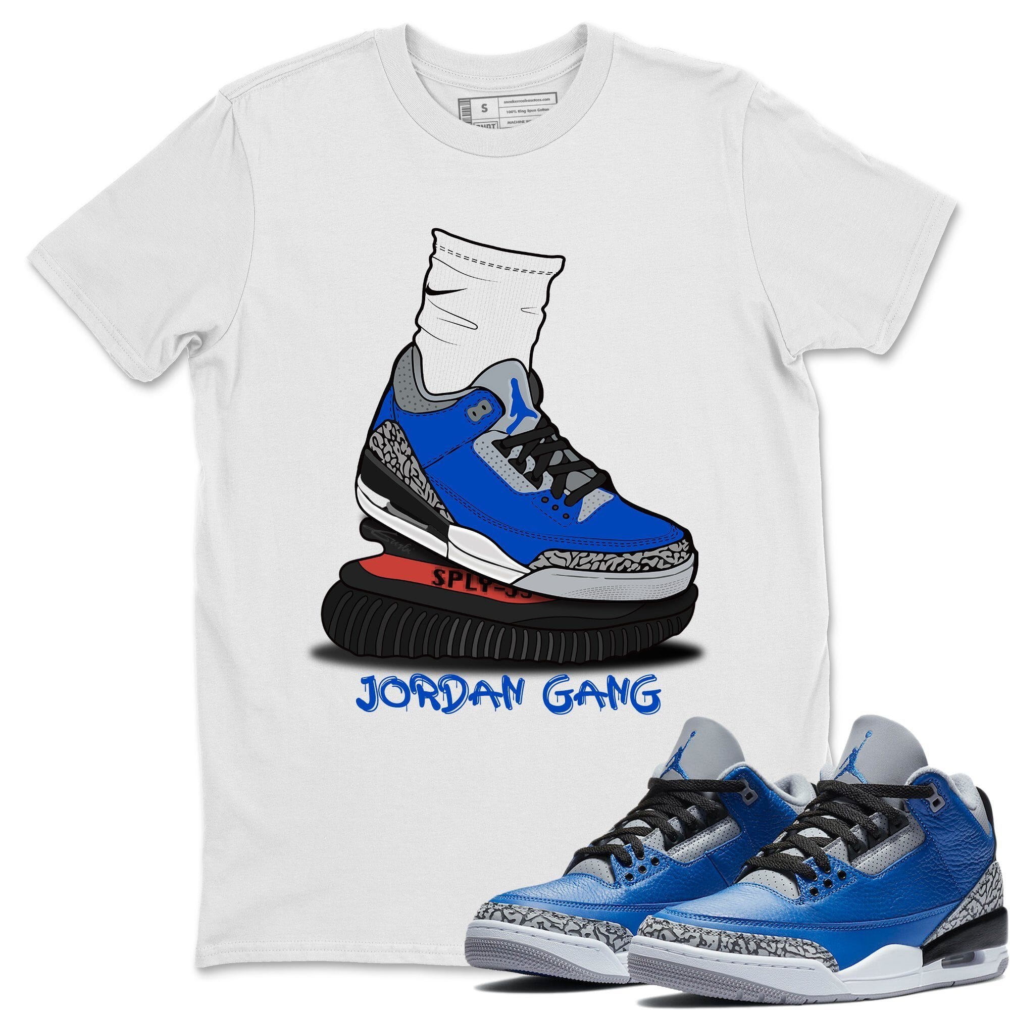 Air Jordan Gang Unisex Tops - Air Jordan 3 Varsity Royal