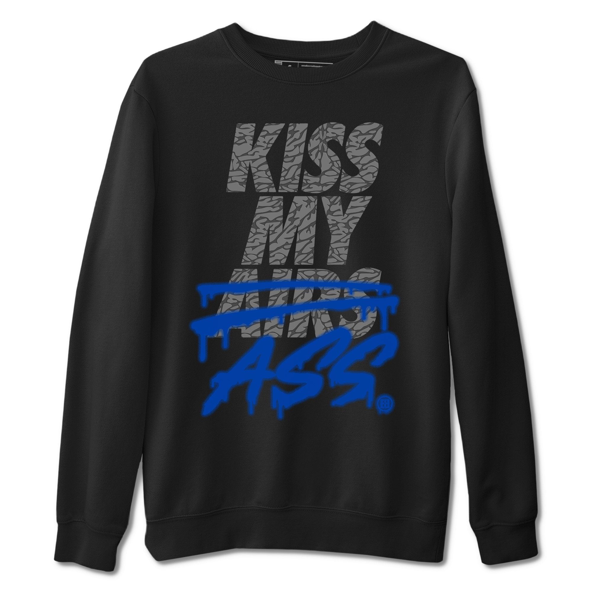 Kiss My Ass Unisex Tops - Air Jordan 3 Varsity Royal