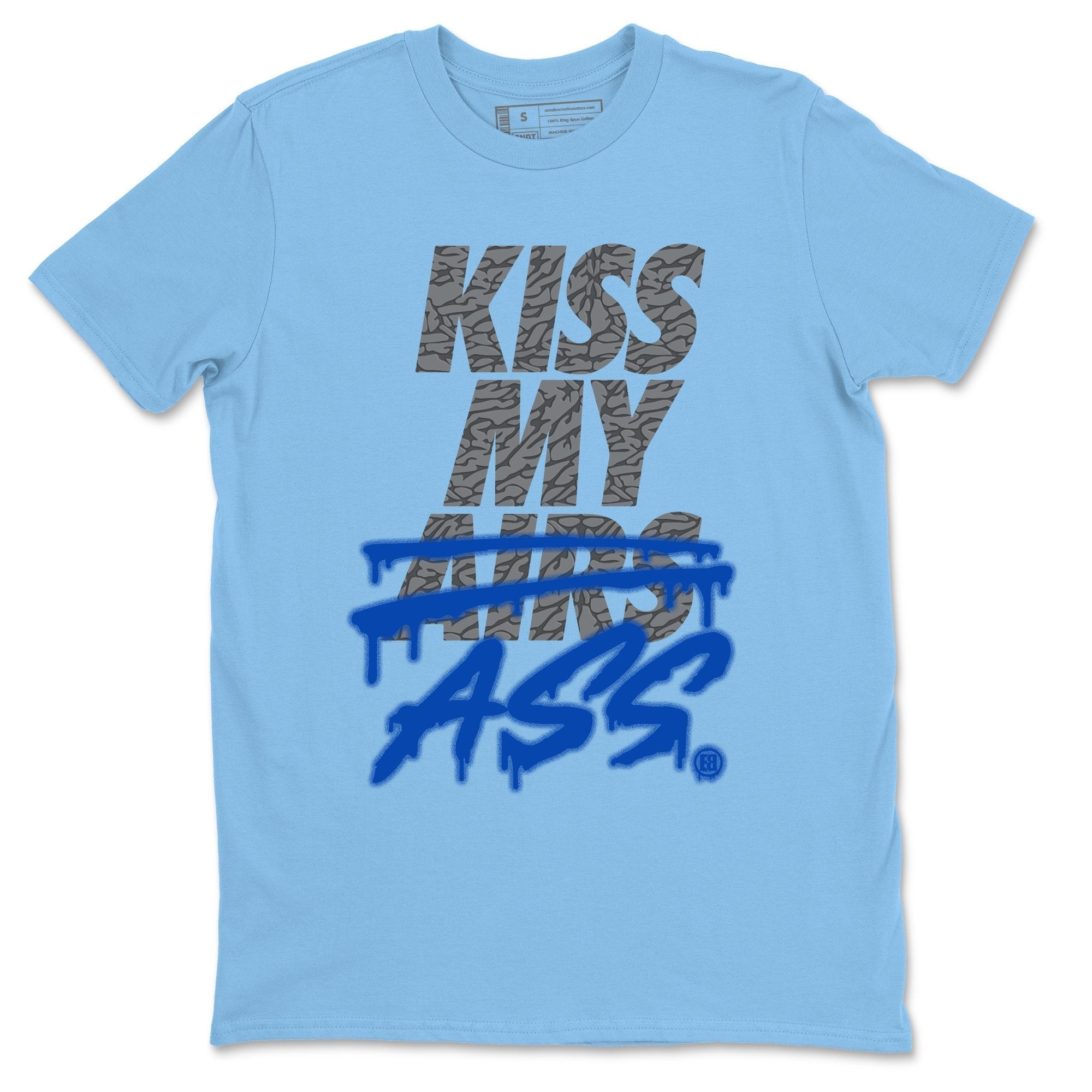 Kiss My Ass Unisex Tops - Air Jordan 3 Varsity Royal