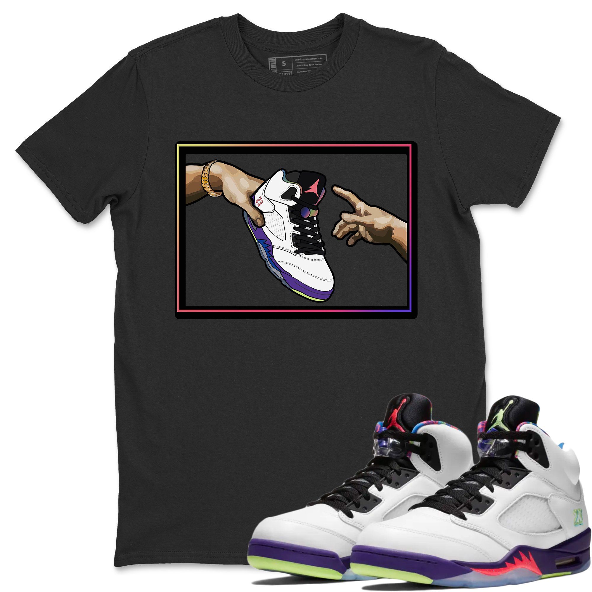 Adam's Creation Unisex Tops - Air Jordan 5 Ghost Green