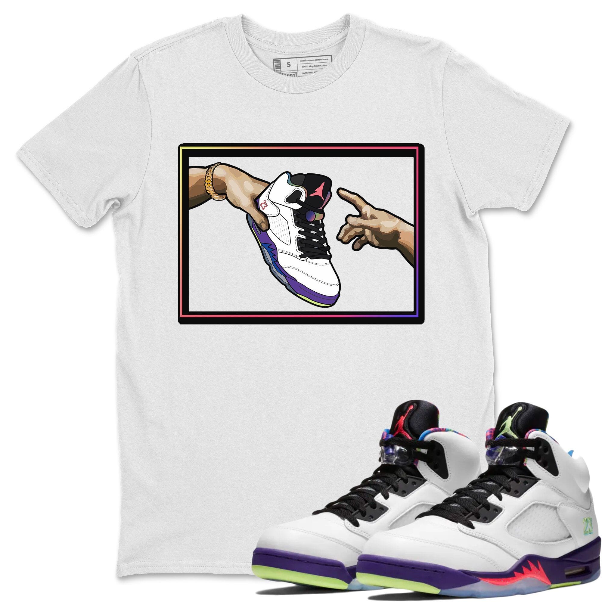 Adam's Creation Unisex Tops - Air Jordan 5 Ghost Green