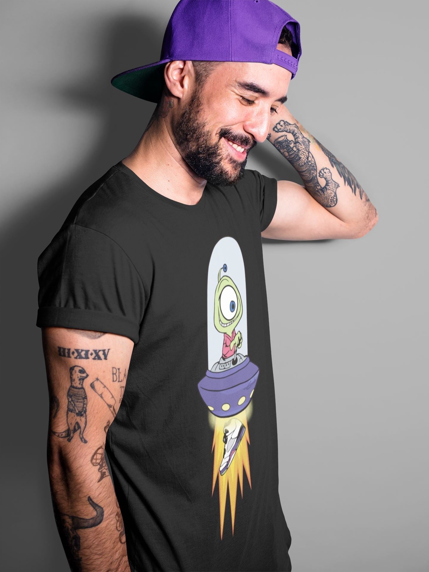 Alien Unisex Tops - Air Jordan 5 Ghost Green