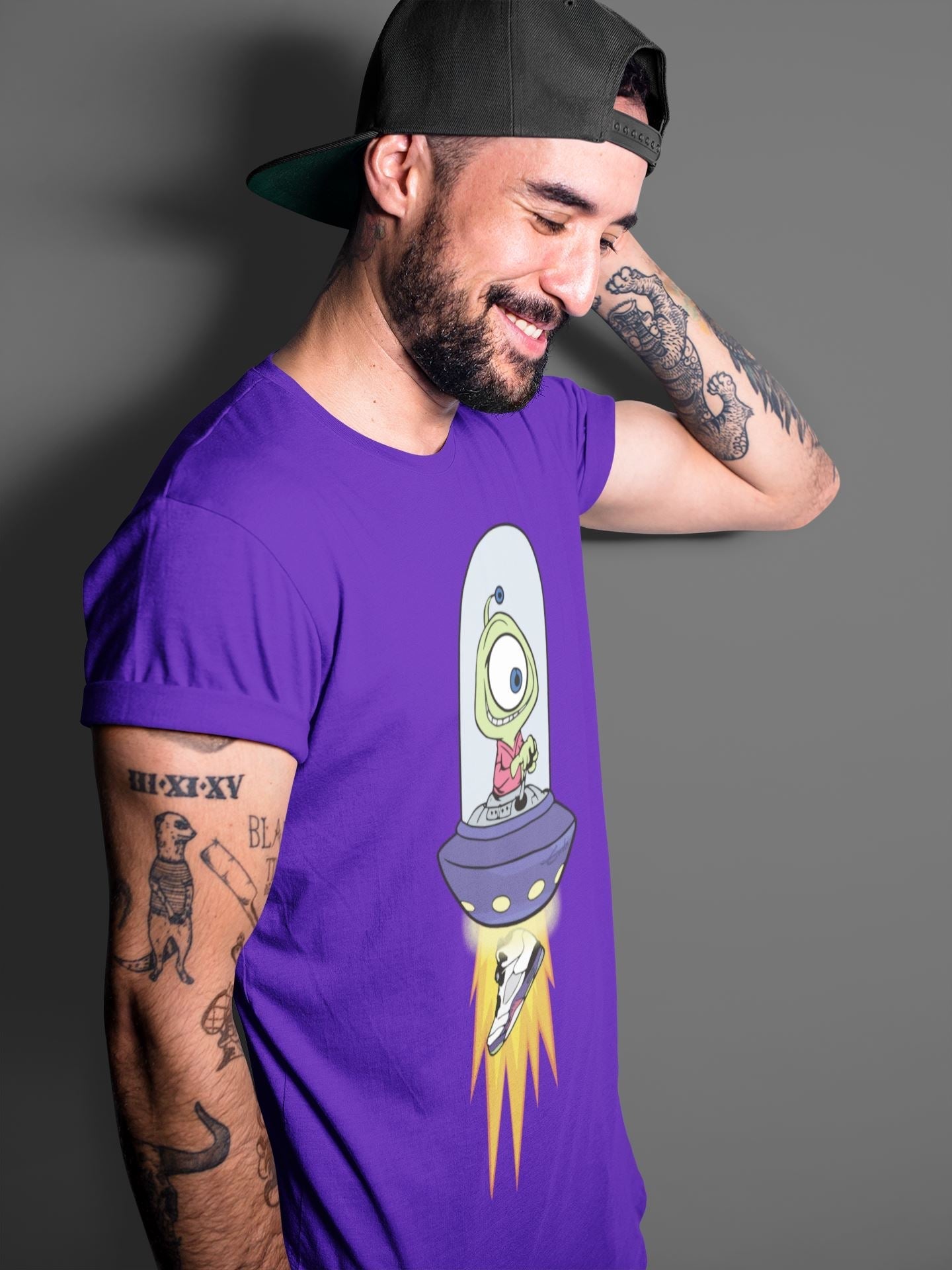 Alien Unisex Tops - Air Jordan 5 Ghost Green
