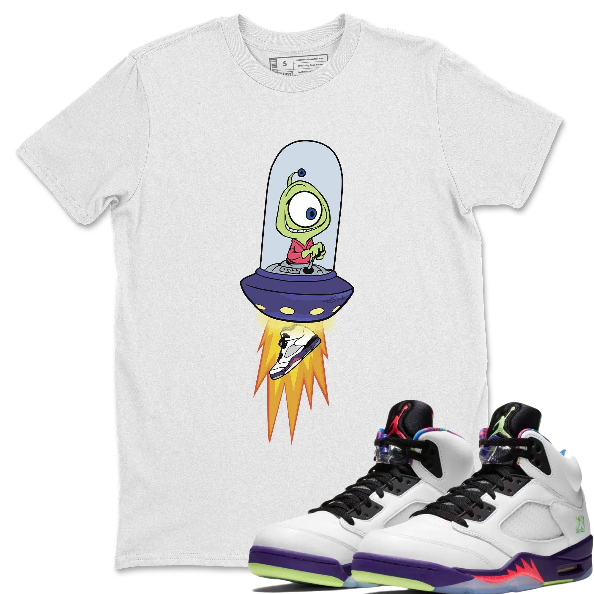 Alien Unisex Tops - Air Jordan 5 Ghost Green