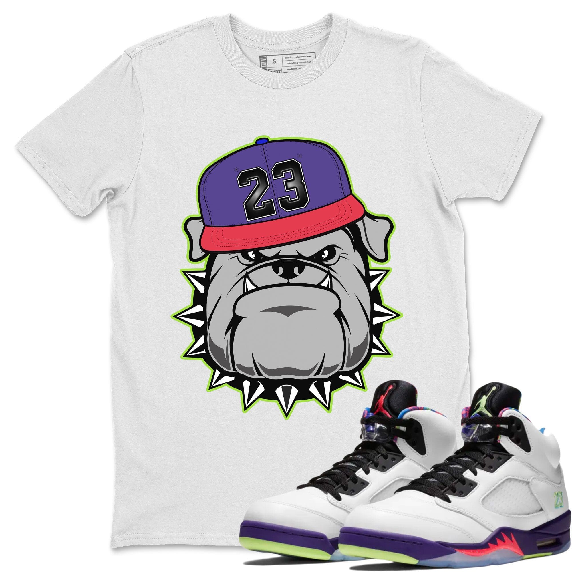 English Bulldog Unisex Tops - Air Jordan 5 Ghost Green