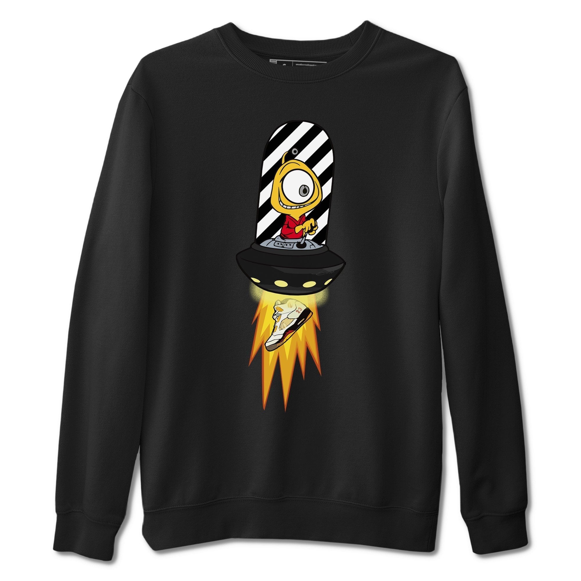 Alien Unisex Tops - Air Jordan 5 OFF-WHITE Sail