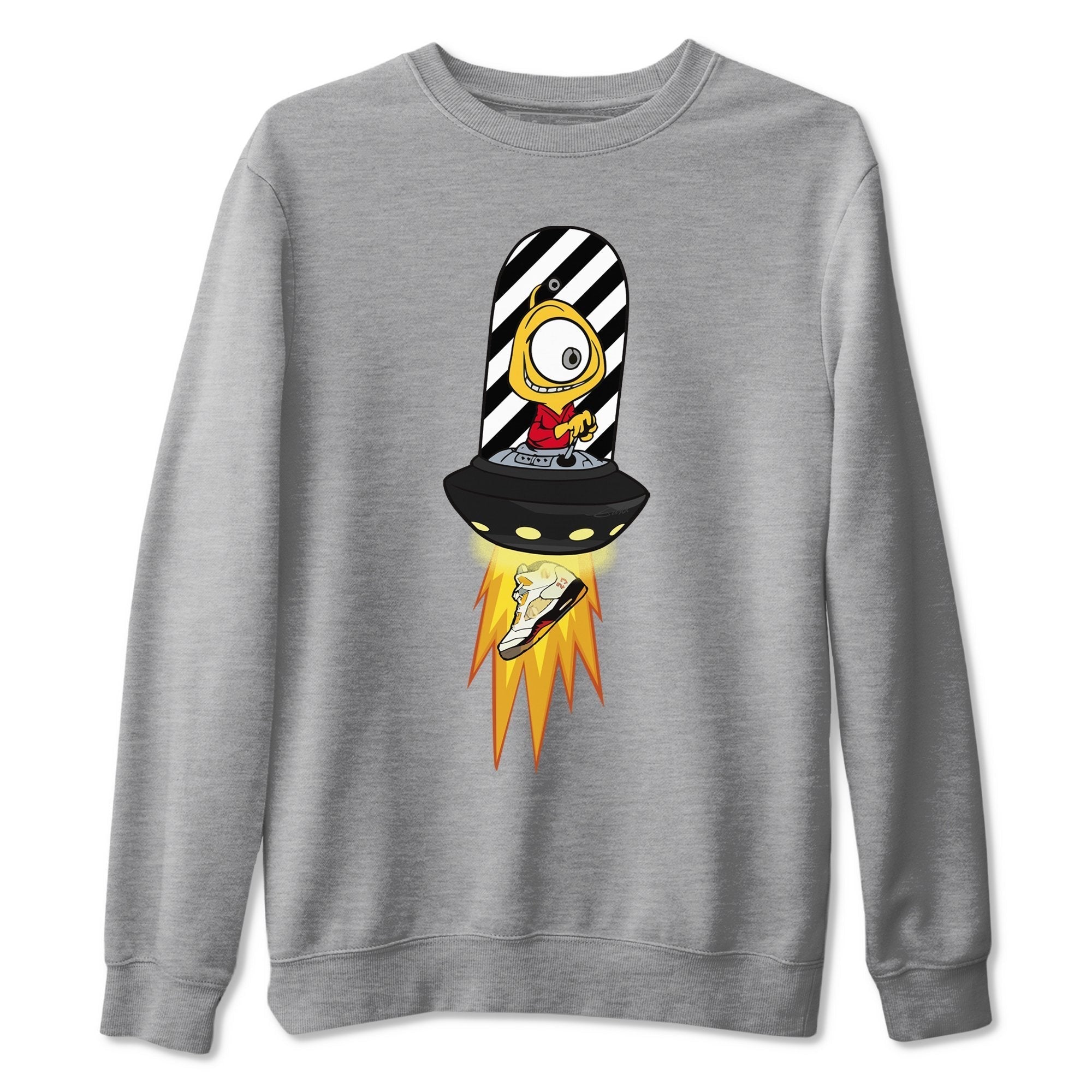Alien Unisex Tops - Air Jordan 5 OFF-WHITE Sail