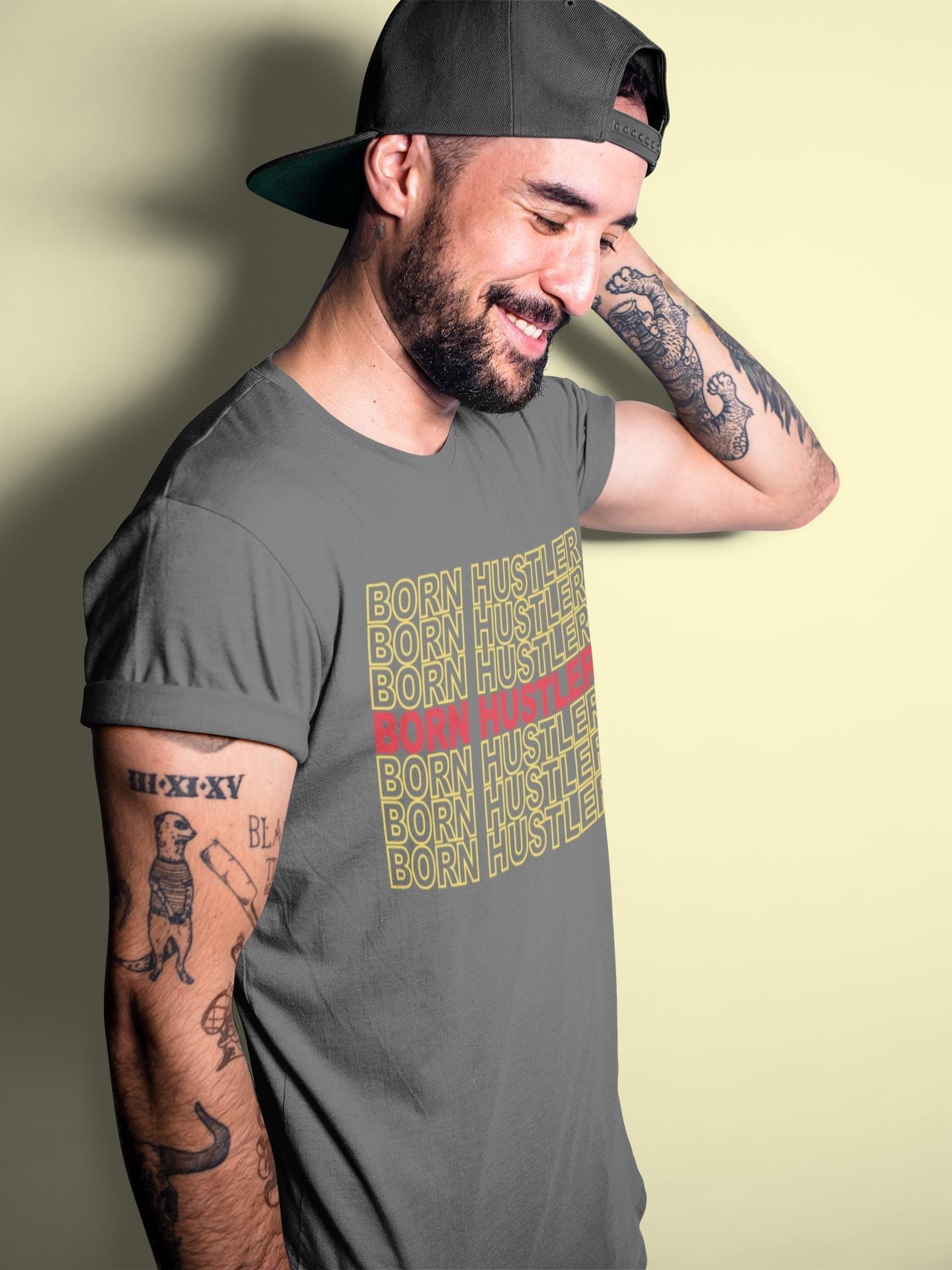 Born Hustler Unisex Tops - Air Jordan 5 OFF-WHITE Sail