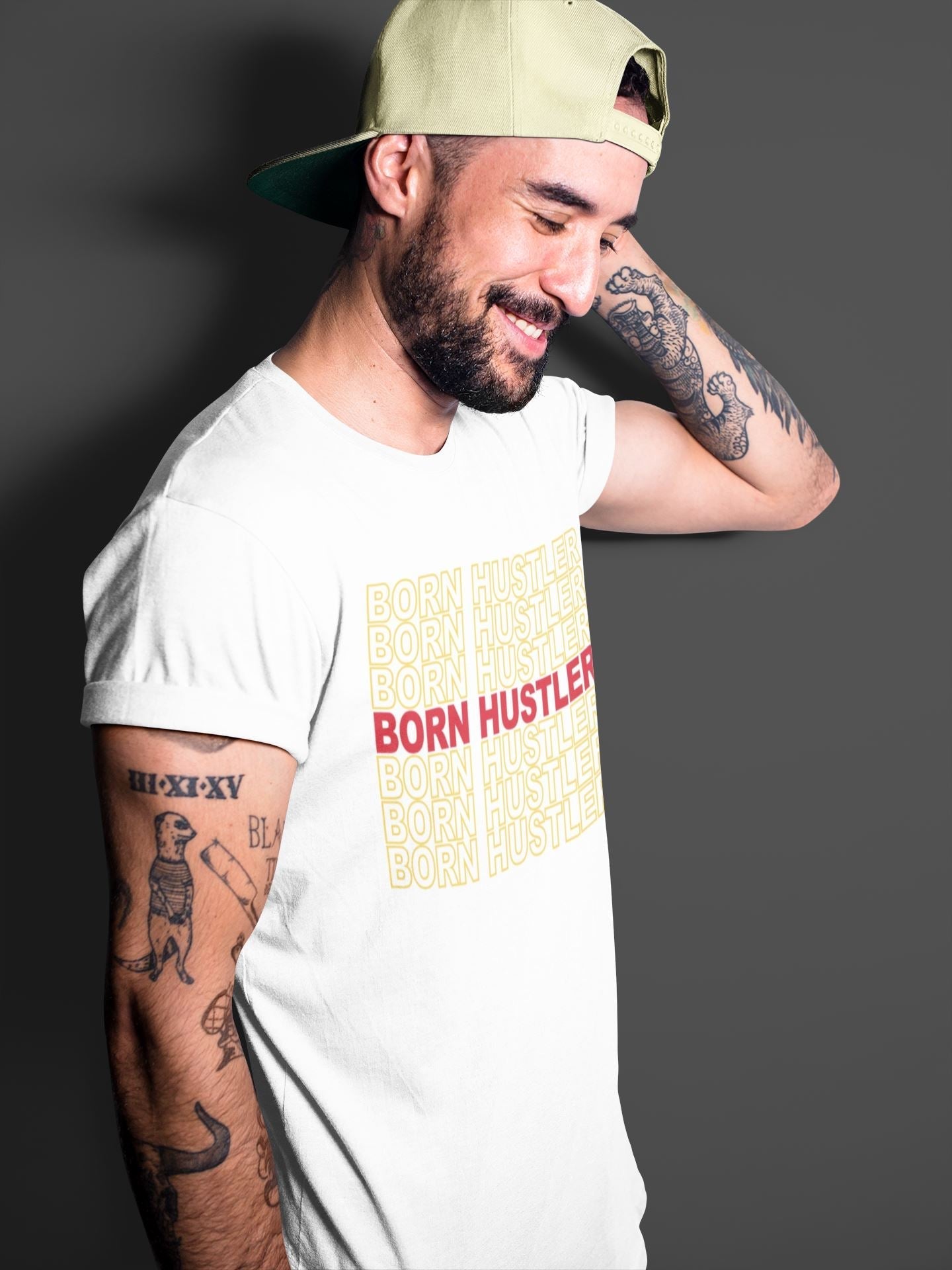 Born Hustler Unisex Tops - Air Jordan 5 OFF-WHITE Sail