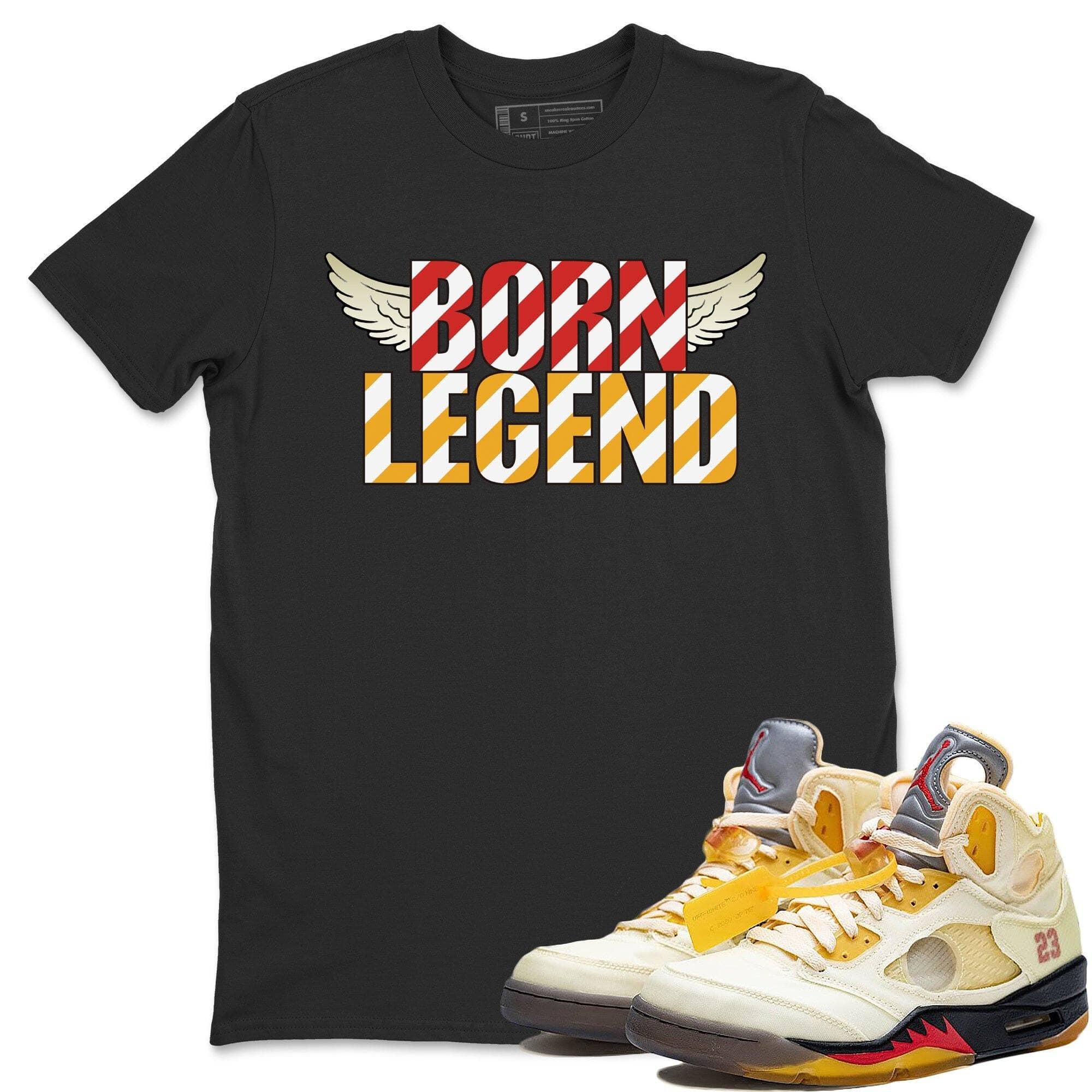 Born Legend Unisex Tops - Air Jordan 5 OFF-WHITE Sail