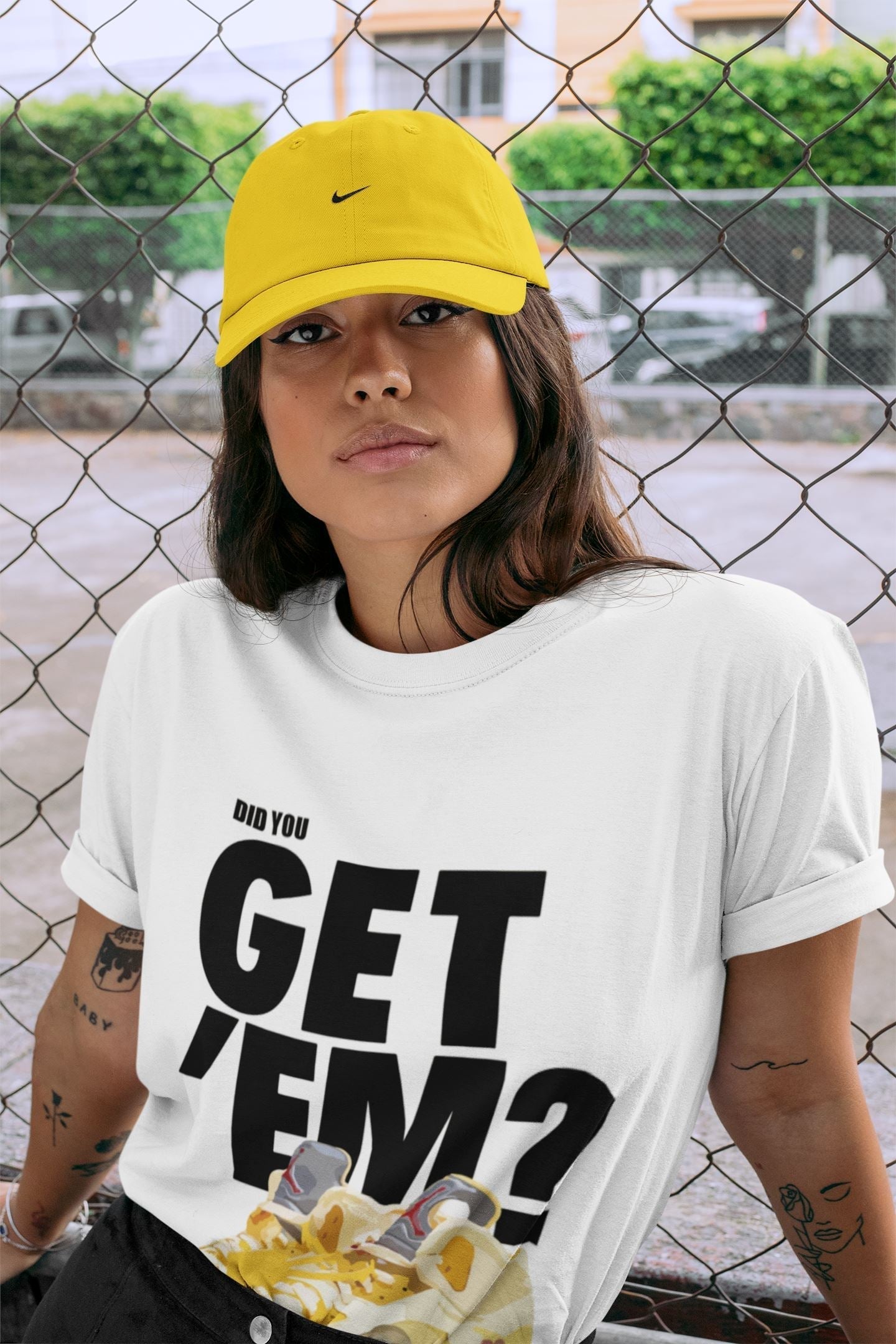Did You Get 'Em Unisex Tops - Air Jordan 5 OFF-WHITE Sail
