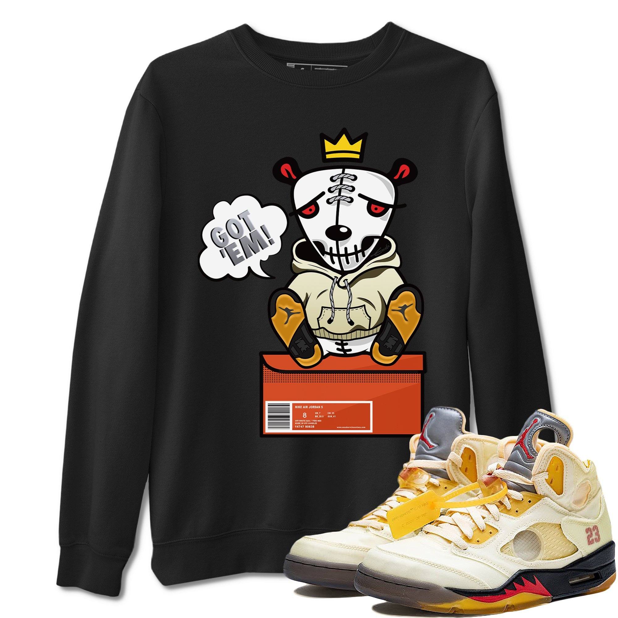 Got Em Unisex Tops - Air Jordan 5 OFF-WHITE Sail