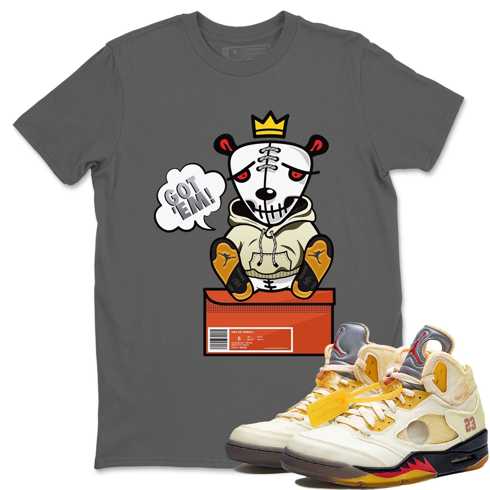 Got Em Unisex Tops - Air Jordan 5 OFF-WHITE Sail