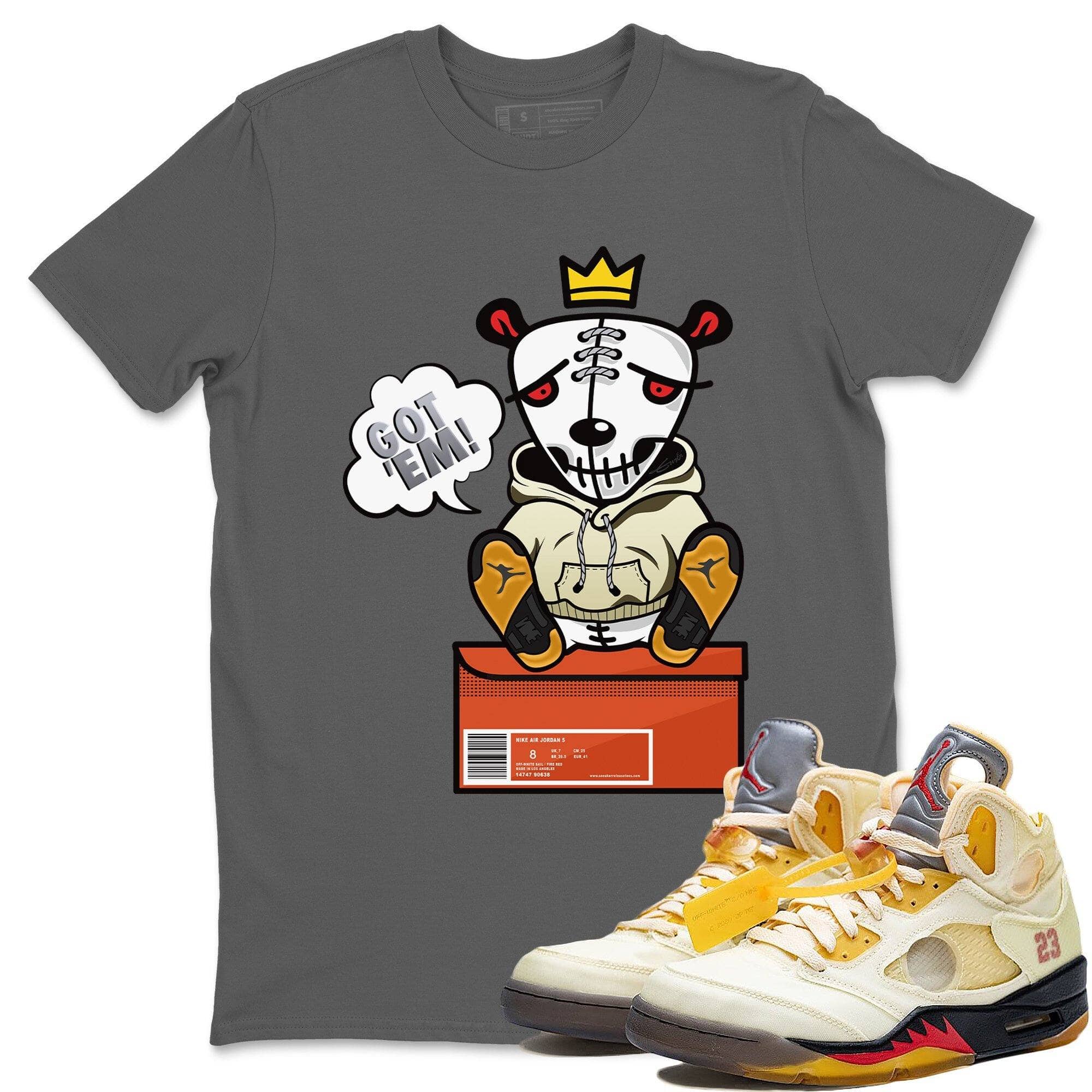 Got Em Unisex Tops - Air Jordan 5 OFF-WHITE Sail