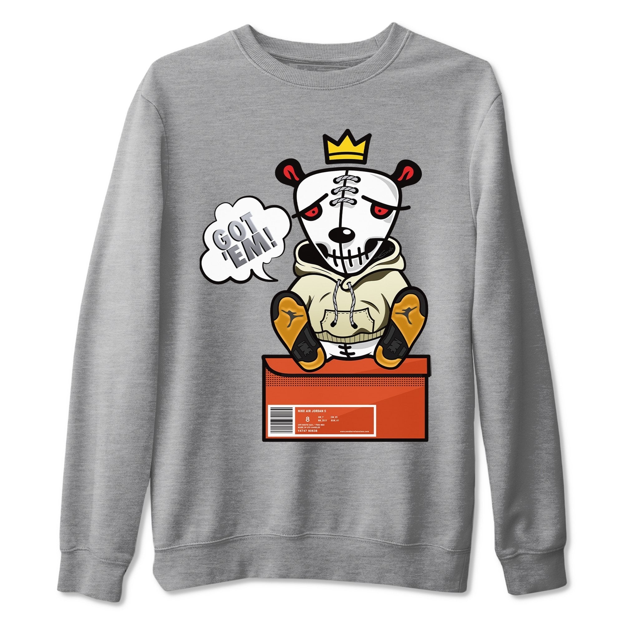 Got Em Unisex Tops - Air Jordan 5 OFF-WHITE Sail