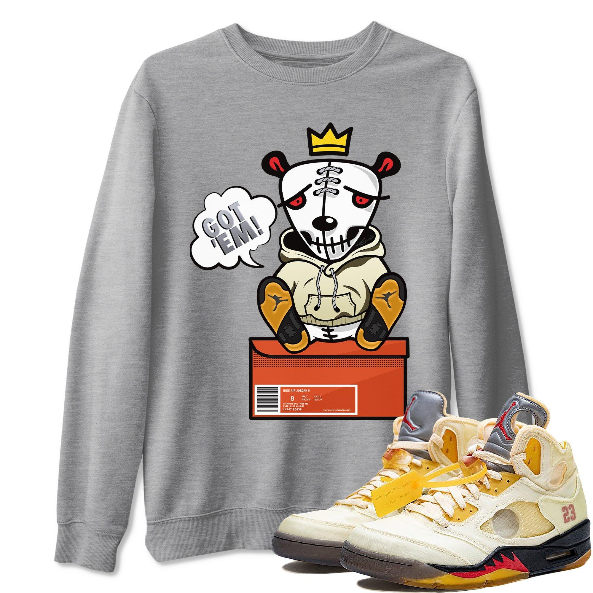 Got Em Unisex Tops - Air Jordan 5 OFF-WHITE Sail