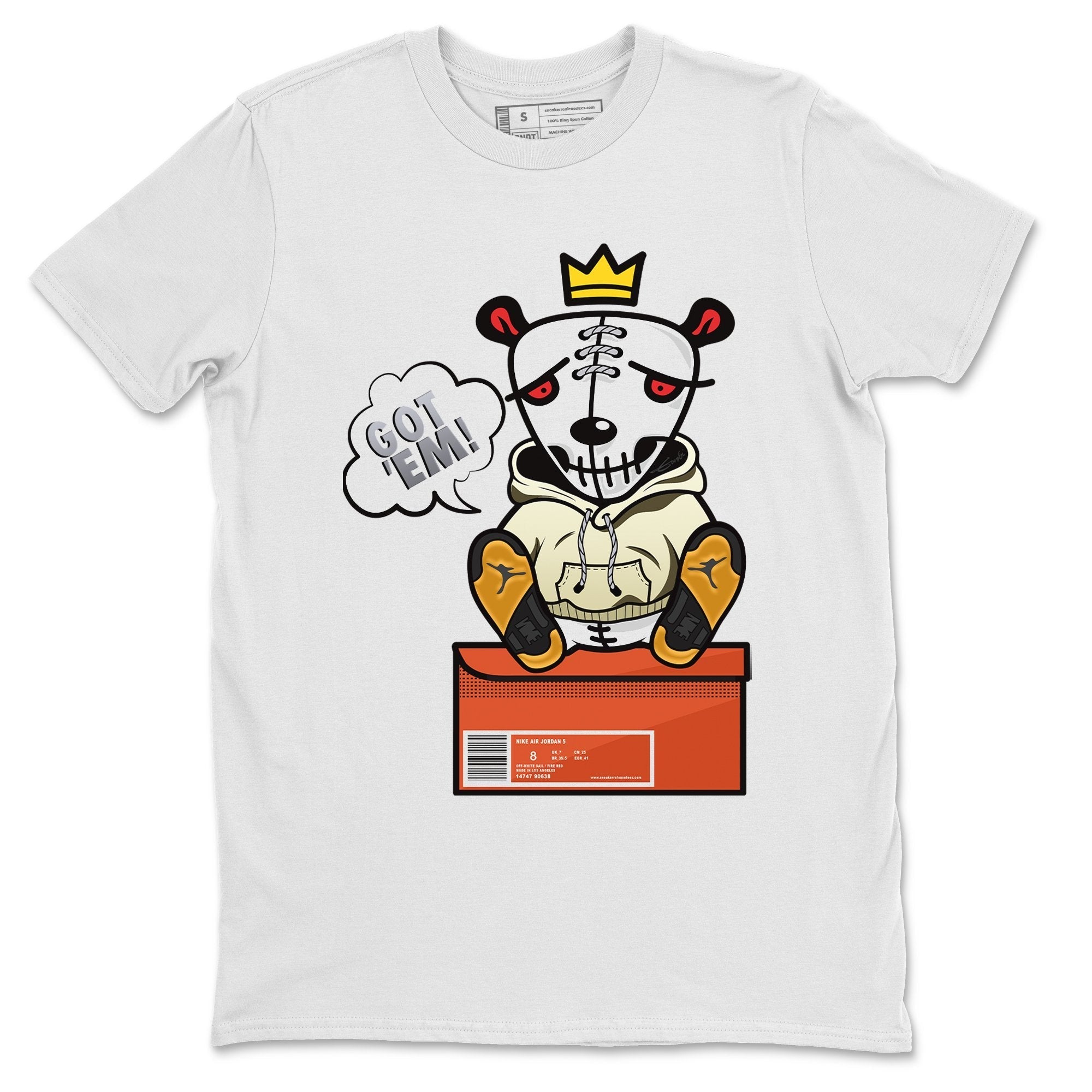 Got Em Unisex Tops - Air Jordan 5 OFF-WHITE Sail