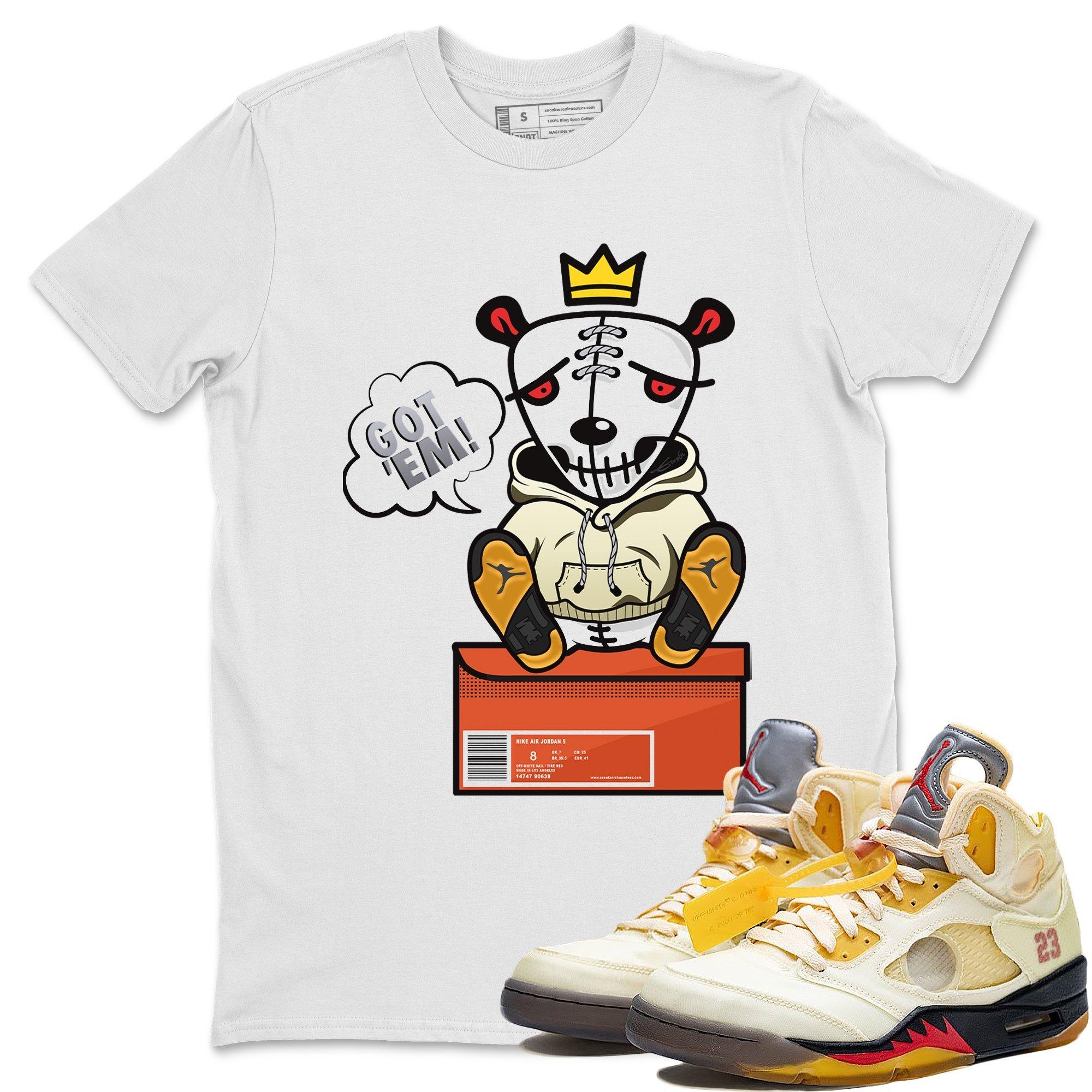 Got Em Unisex Tops - Air Jordan 5 OFF-WHITE Sail