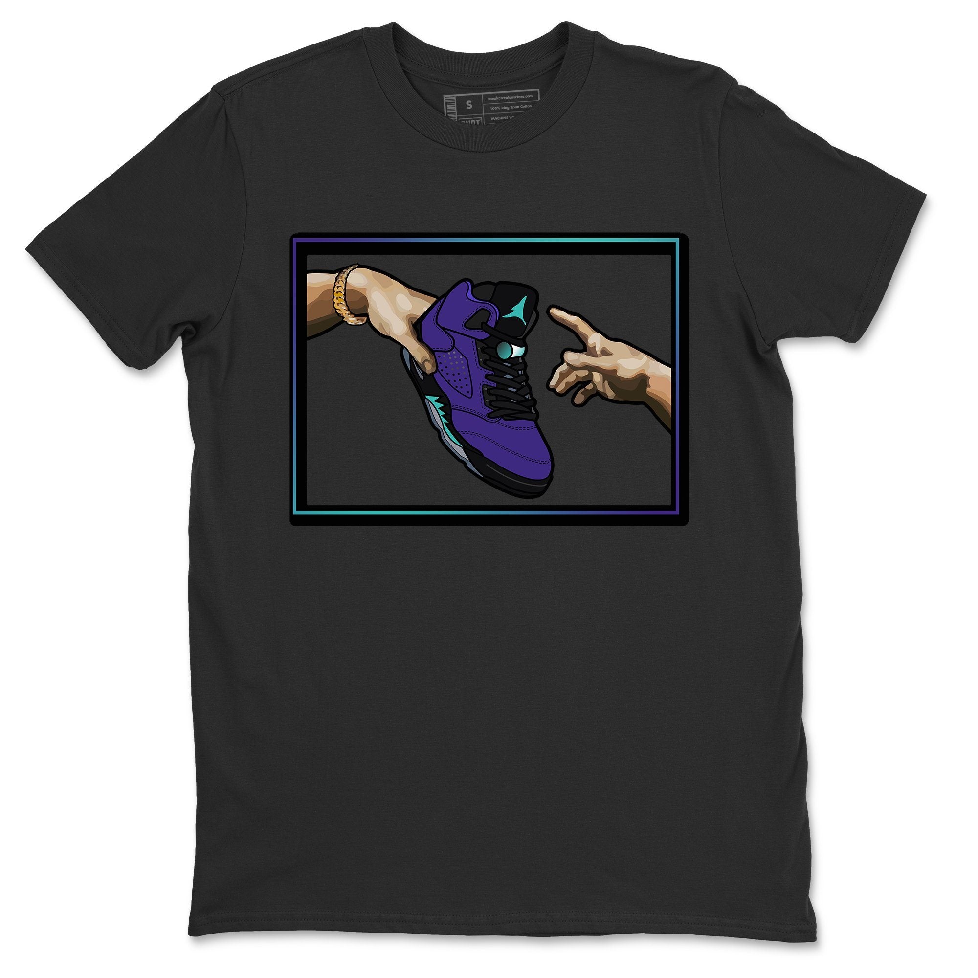 Adam's Creation Unisex Tops - Air Jordan 5 Purple Grape