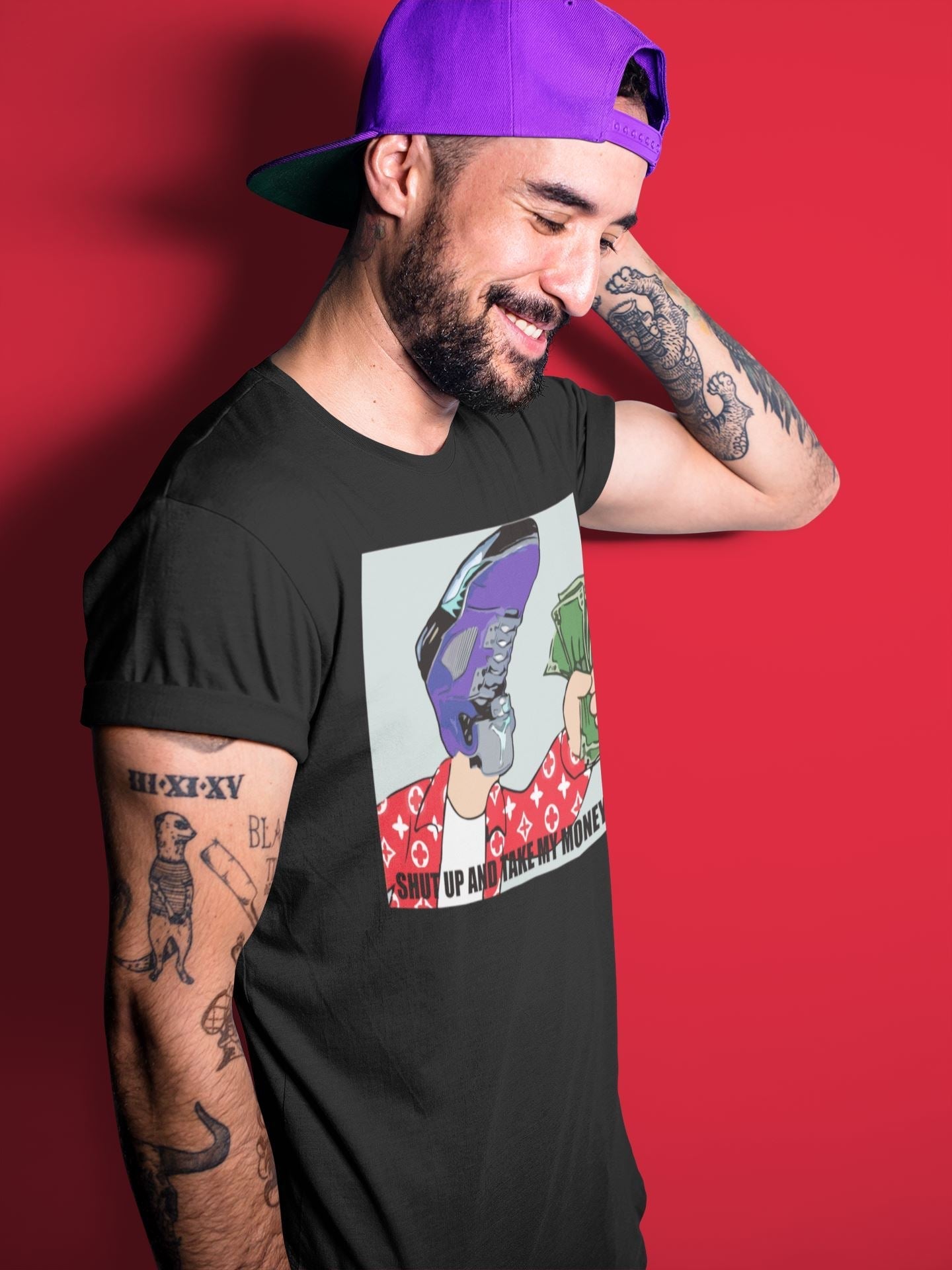 snkmatch Meme Unisex Tops - Air Jordan 5 Purple Grape