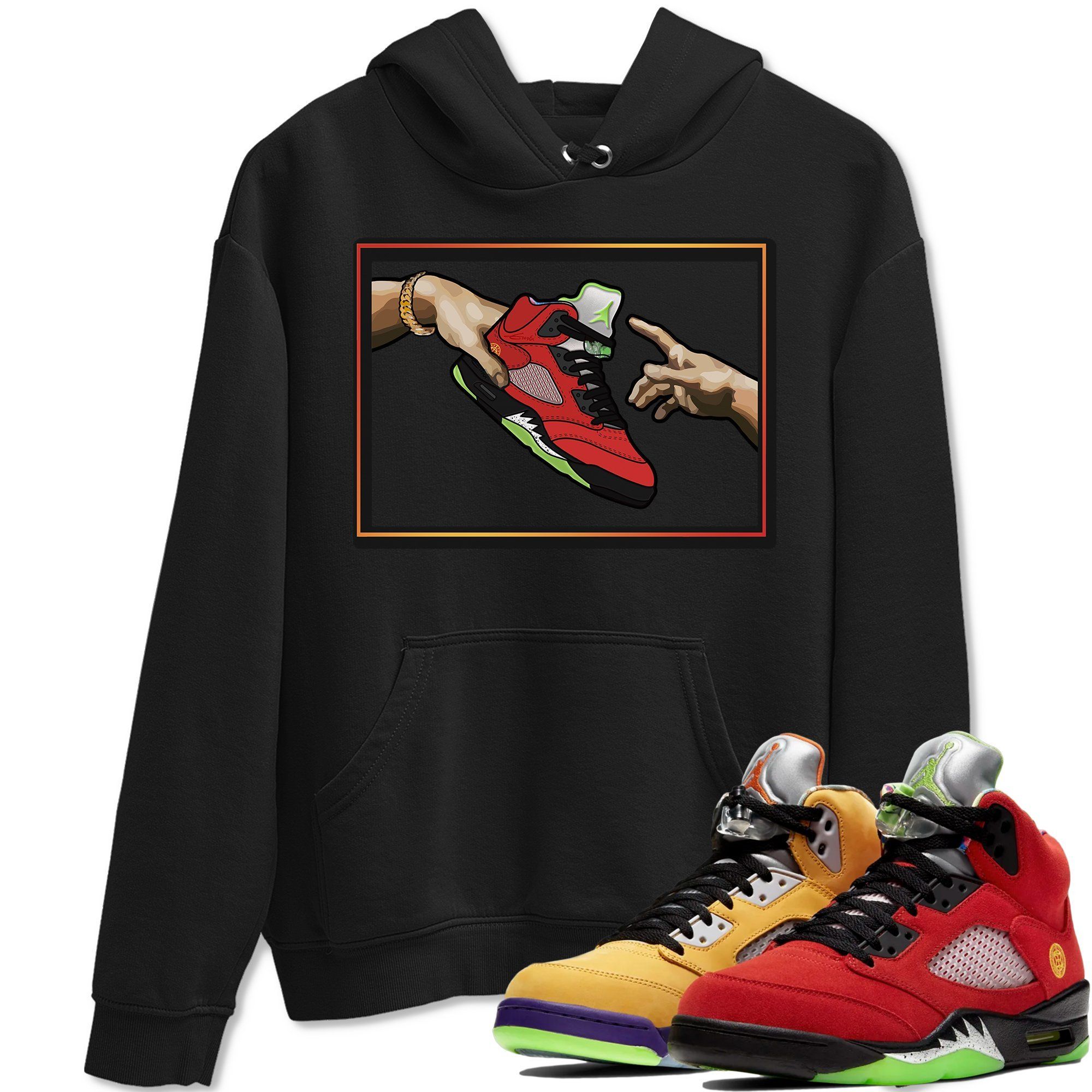 Adam's Creation Unisex Tops - Air Jordan 5 What The