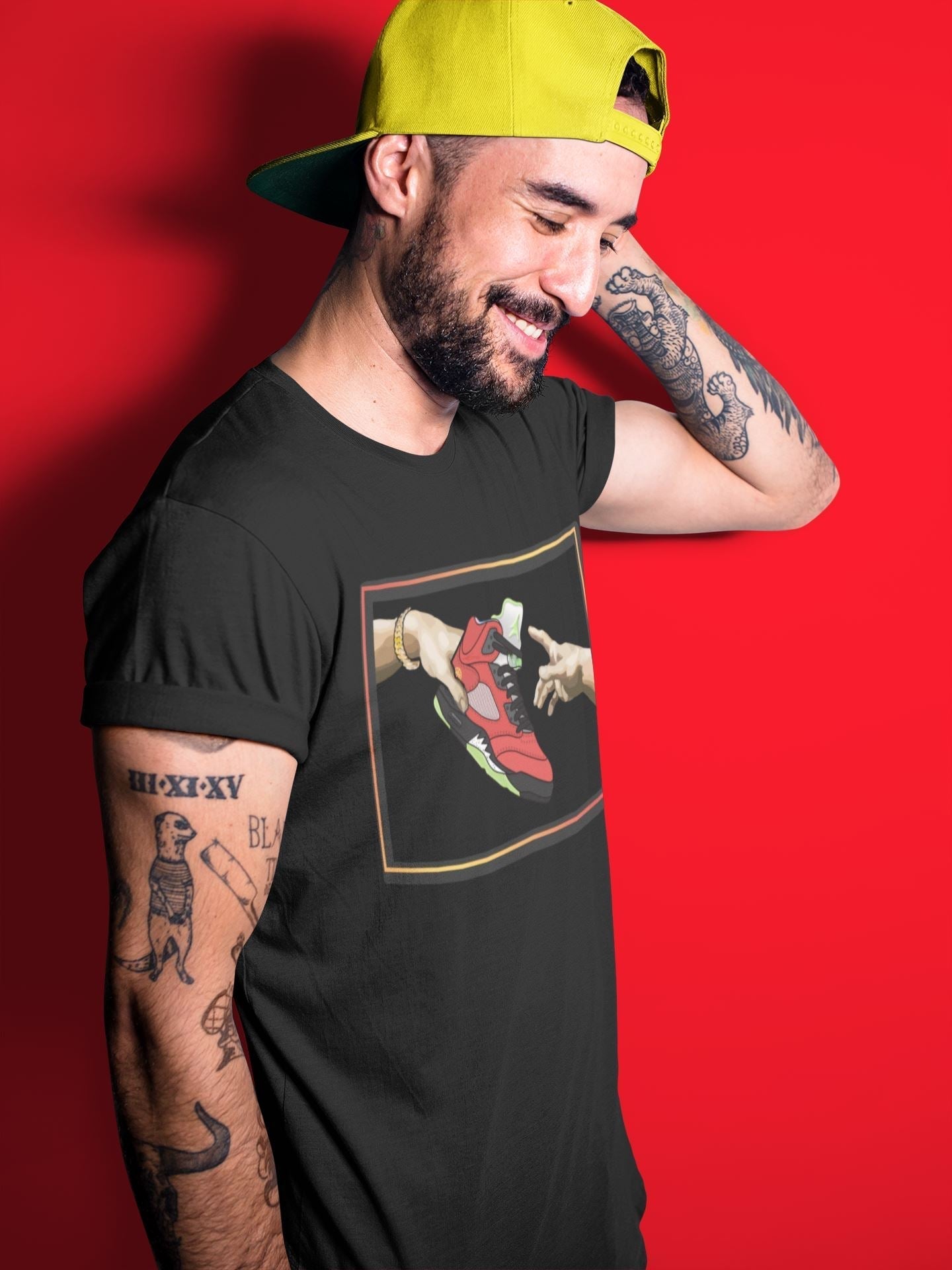 Adam's Creation Unisex Tops - Air Jordan 5 What The