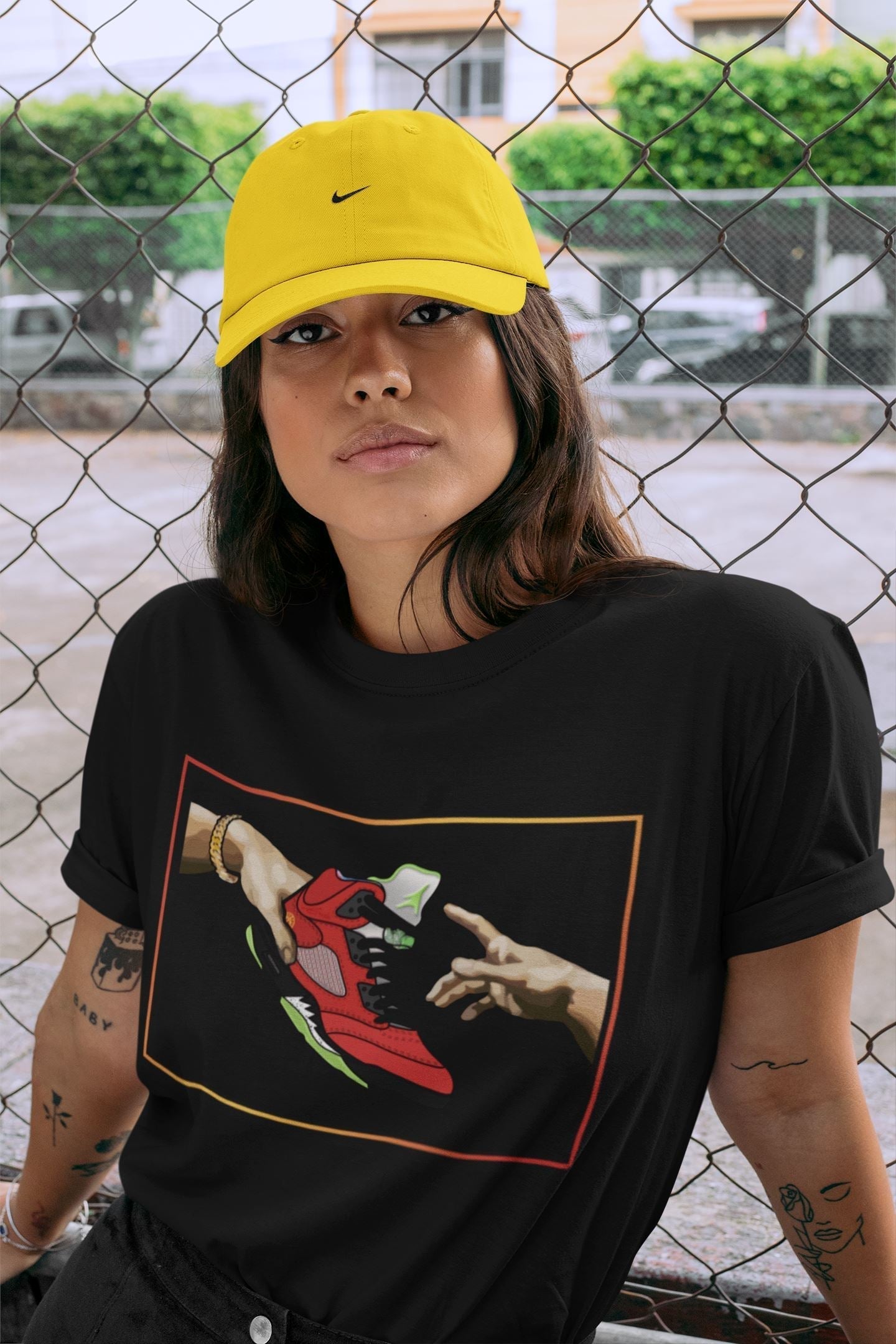 Adam's Creation Unisex Tops - Air Jordan 5 What The
