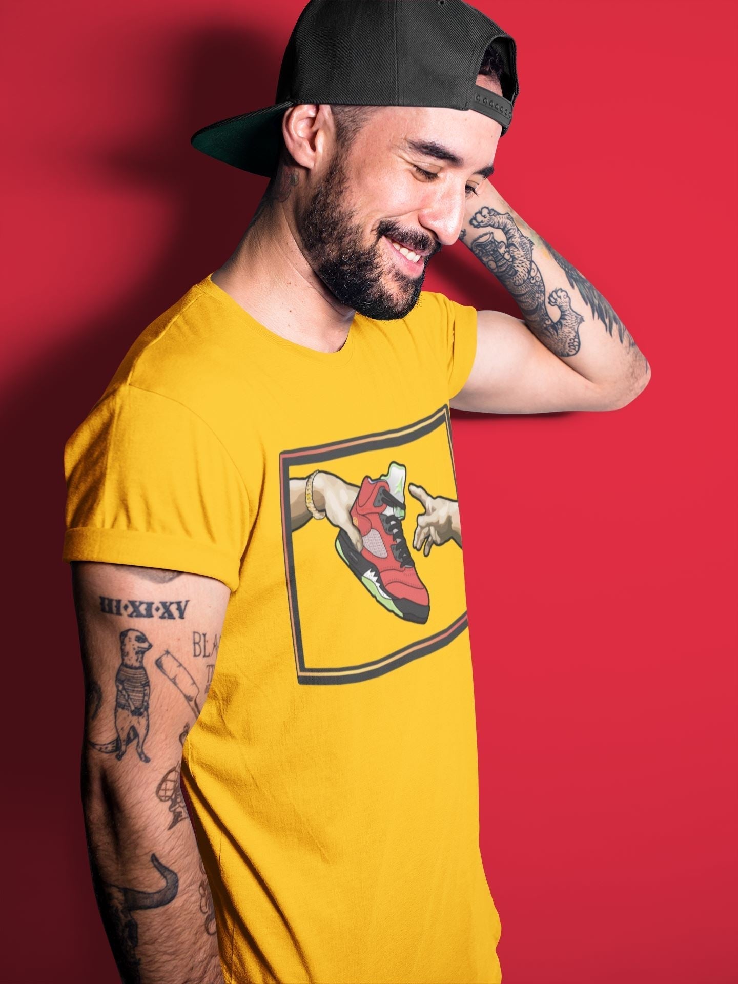 Adam's Creation Unisex Tops - Air Jordan 5 What The