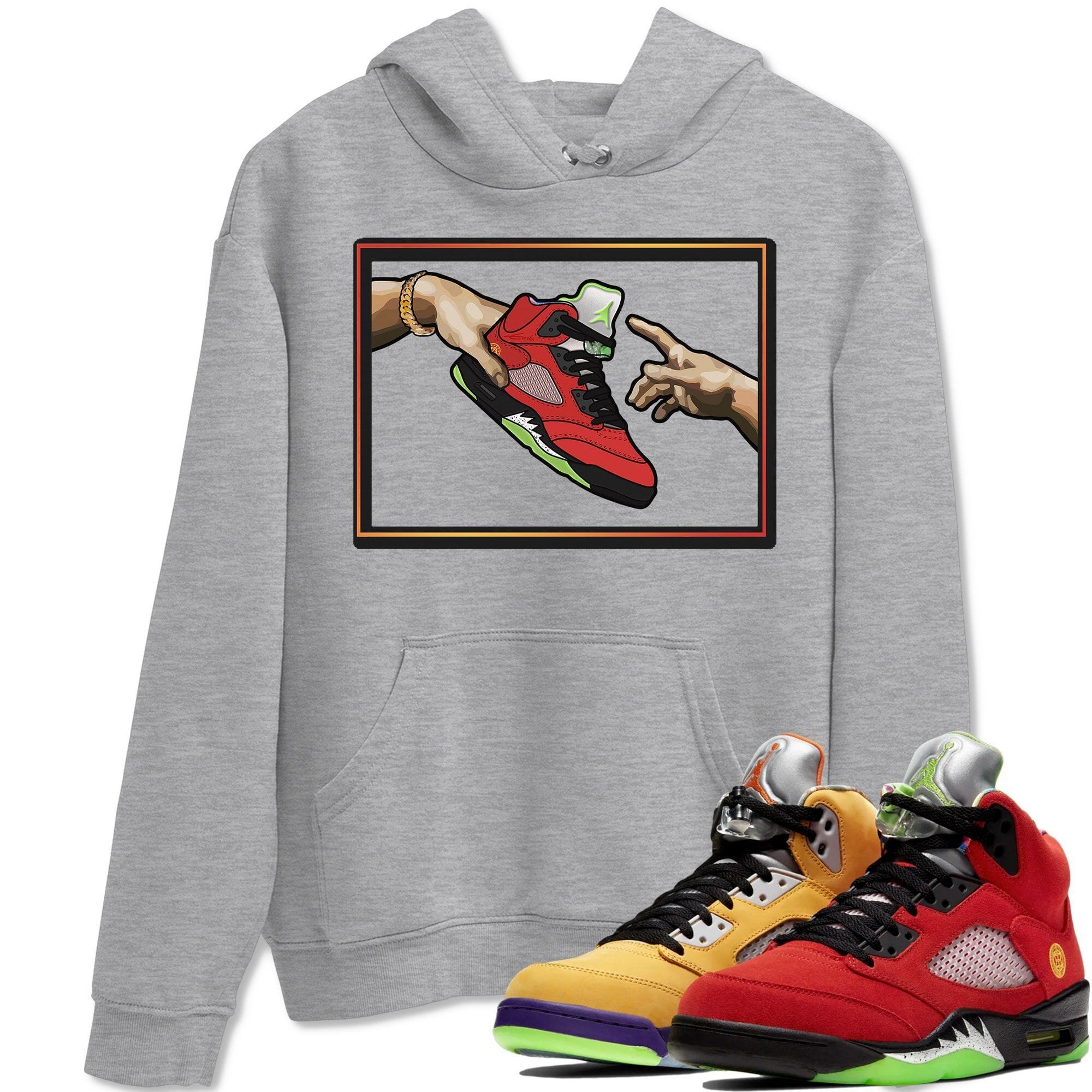 Adam's Creation Unisex Tops - Air Jordan 5 What The