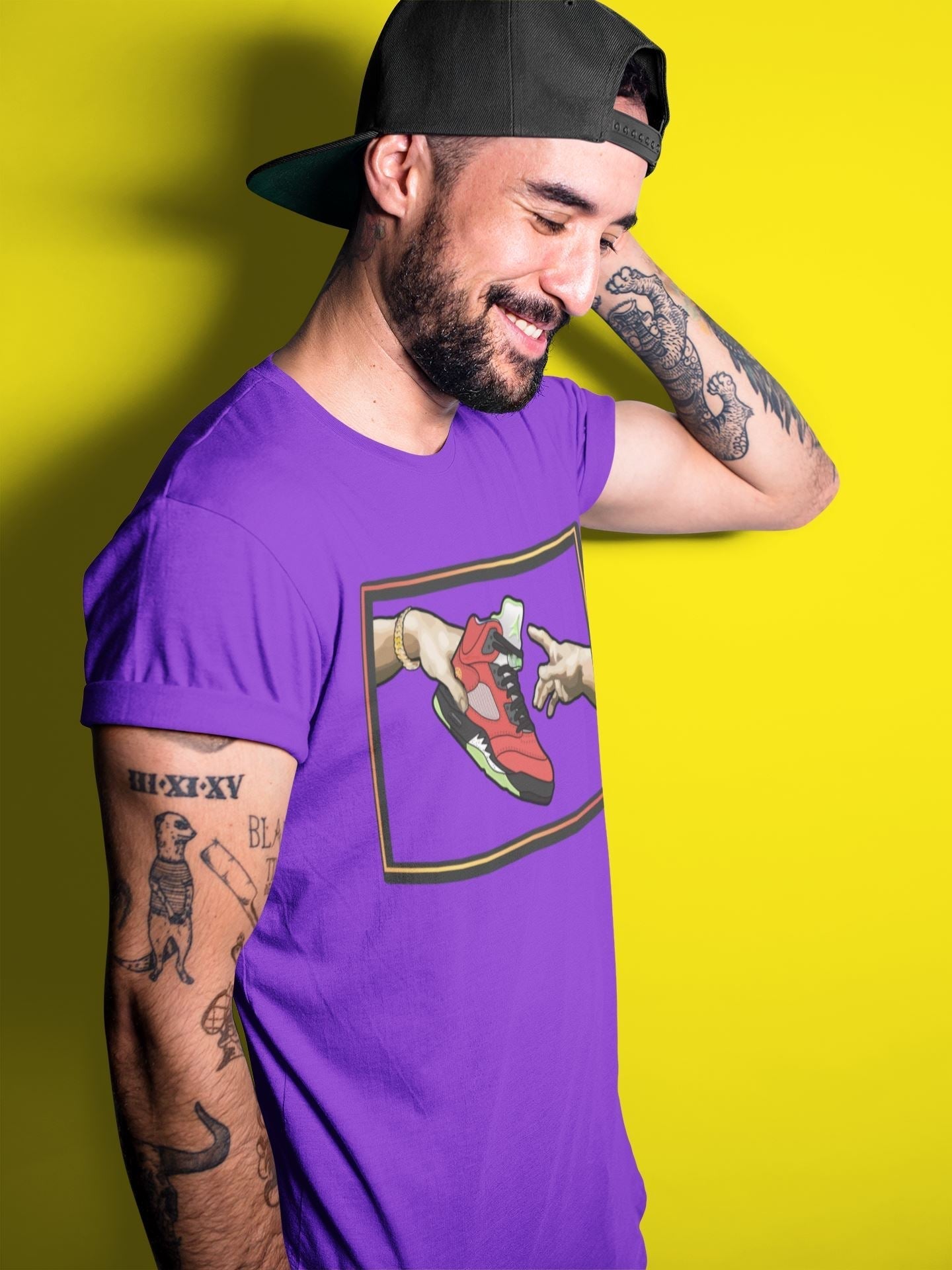 Adam's Creation Unisex Tops - Air Jordan 5 What The