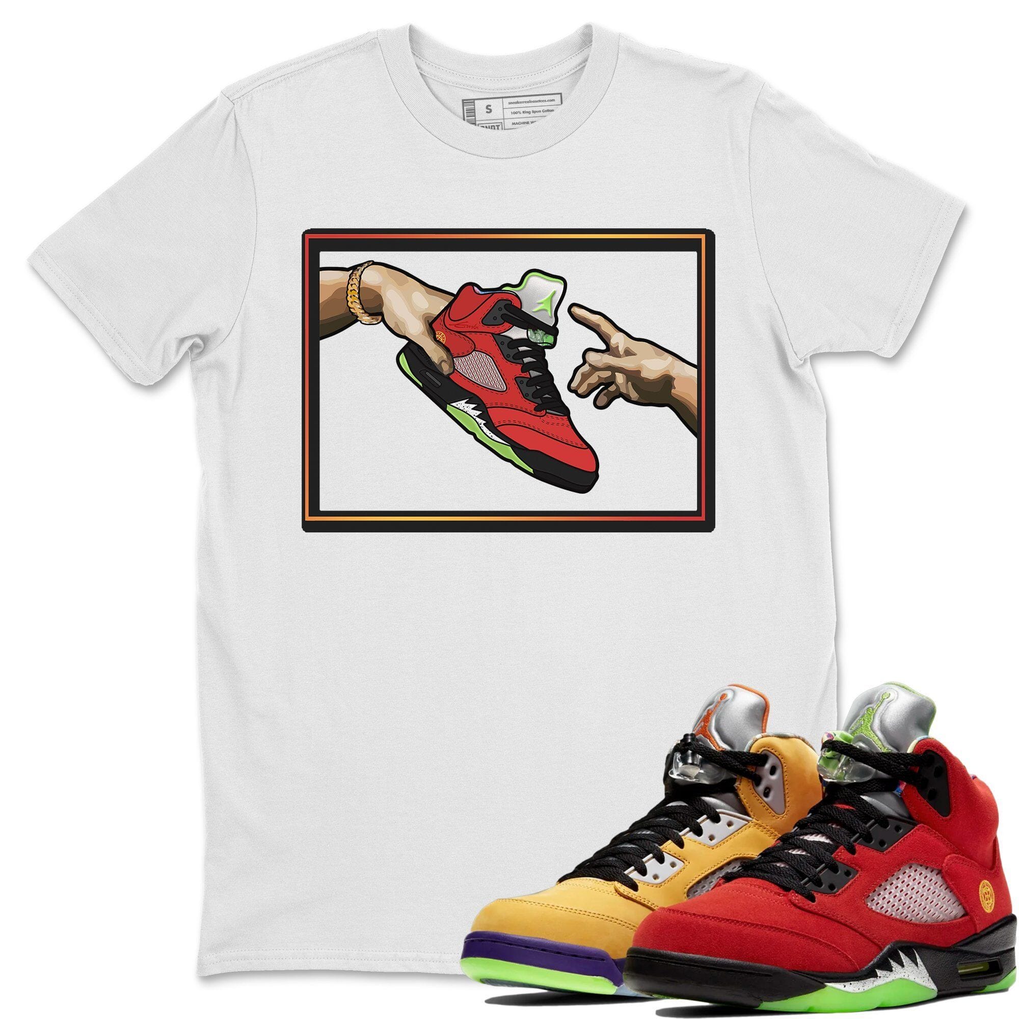 Adam's Creation Unisex Tops - Air Jordan 5 What The
