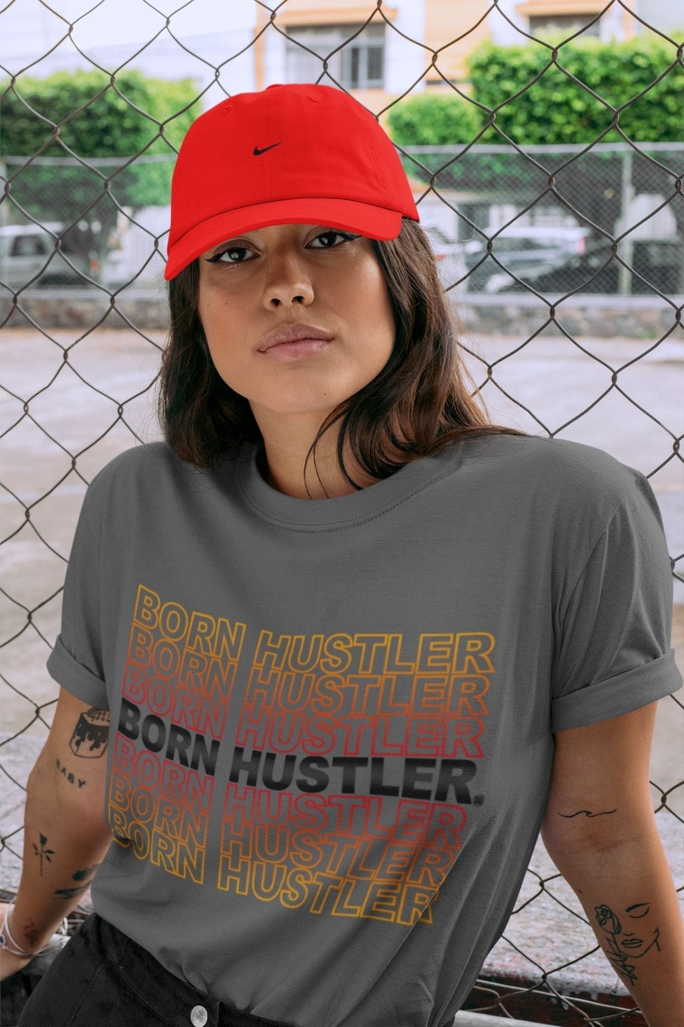 Born Hustler Unisex Tops - Air Jordan 5 What The