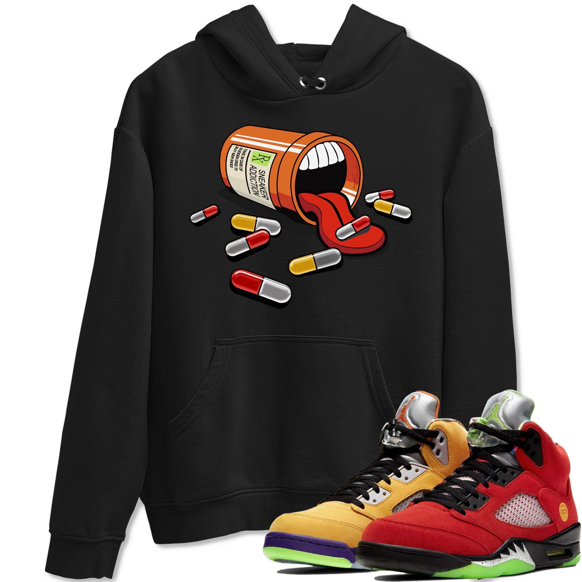snkmatch Addiction Unisex Tops - Air Jordan 5 What The