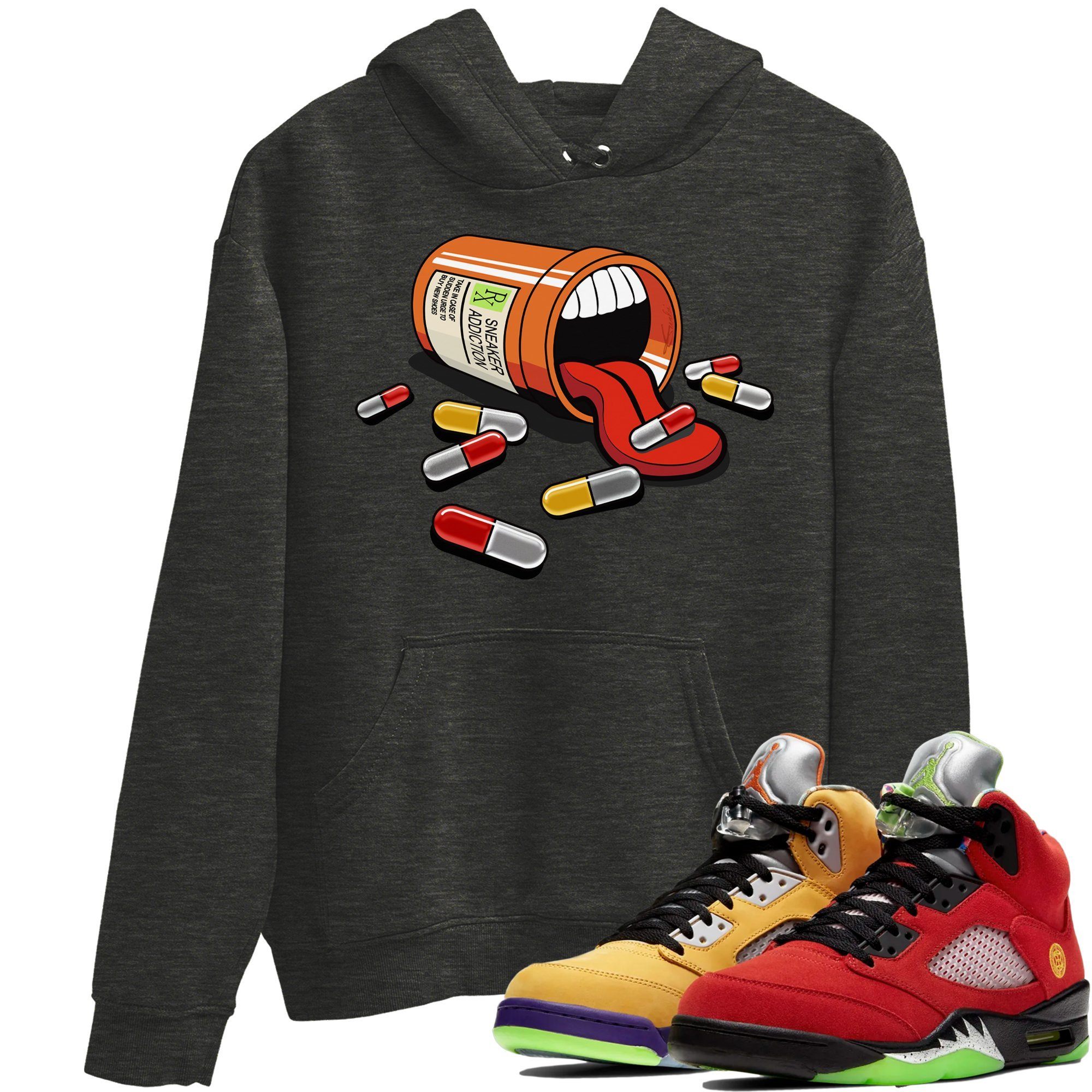 snkmatch Addiction Unisex Tops - Air Jordan 5 What The