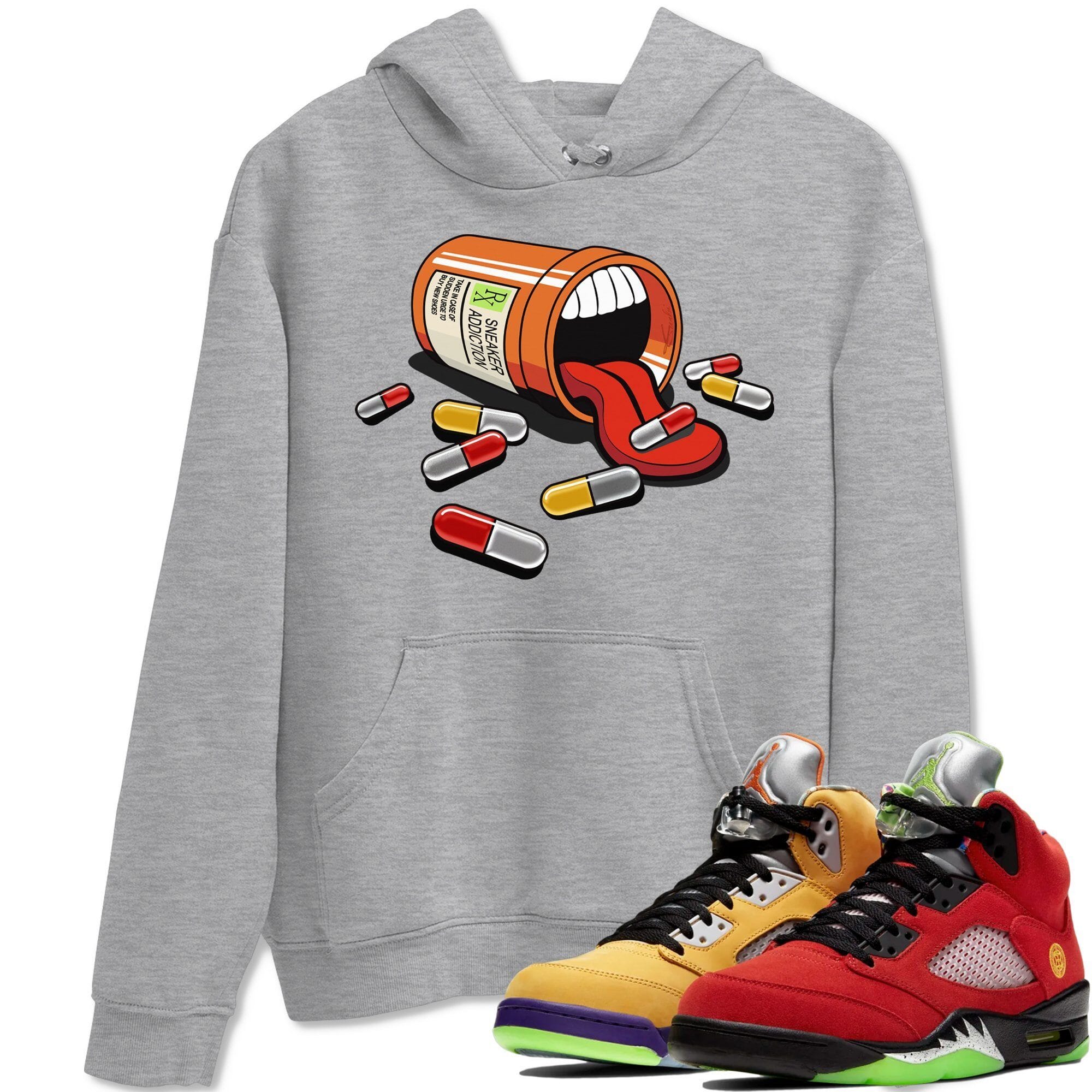 snkmatch Addiction Unisex Tops - Air Jordan 5 What The