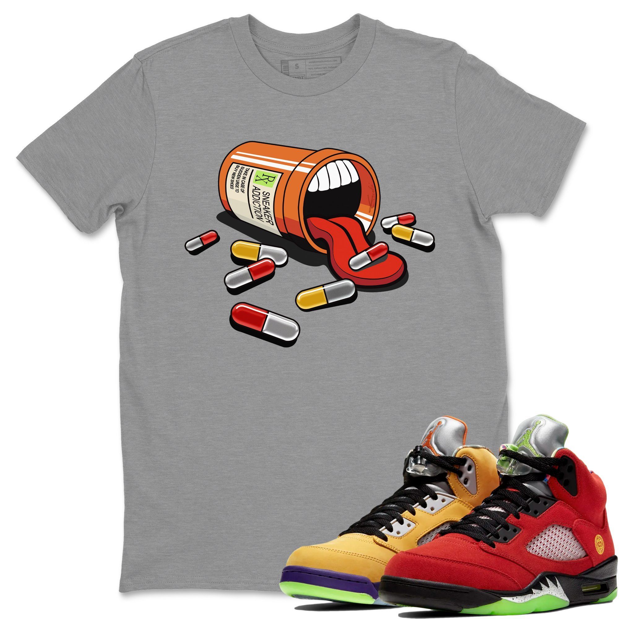 snkmatch Addiction Unisex Tops - Air Jordan 5 What The