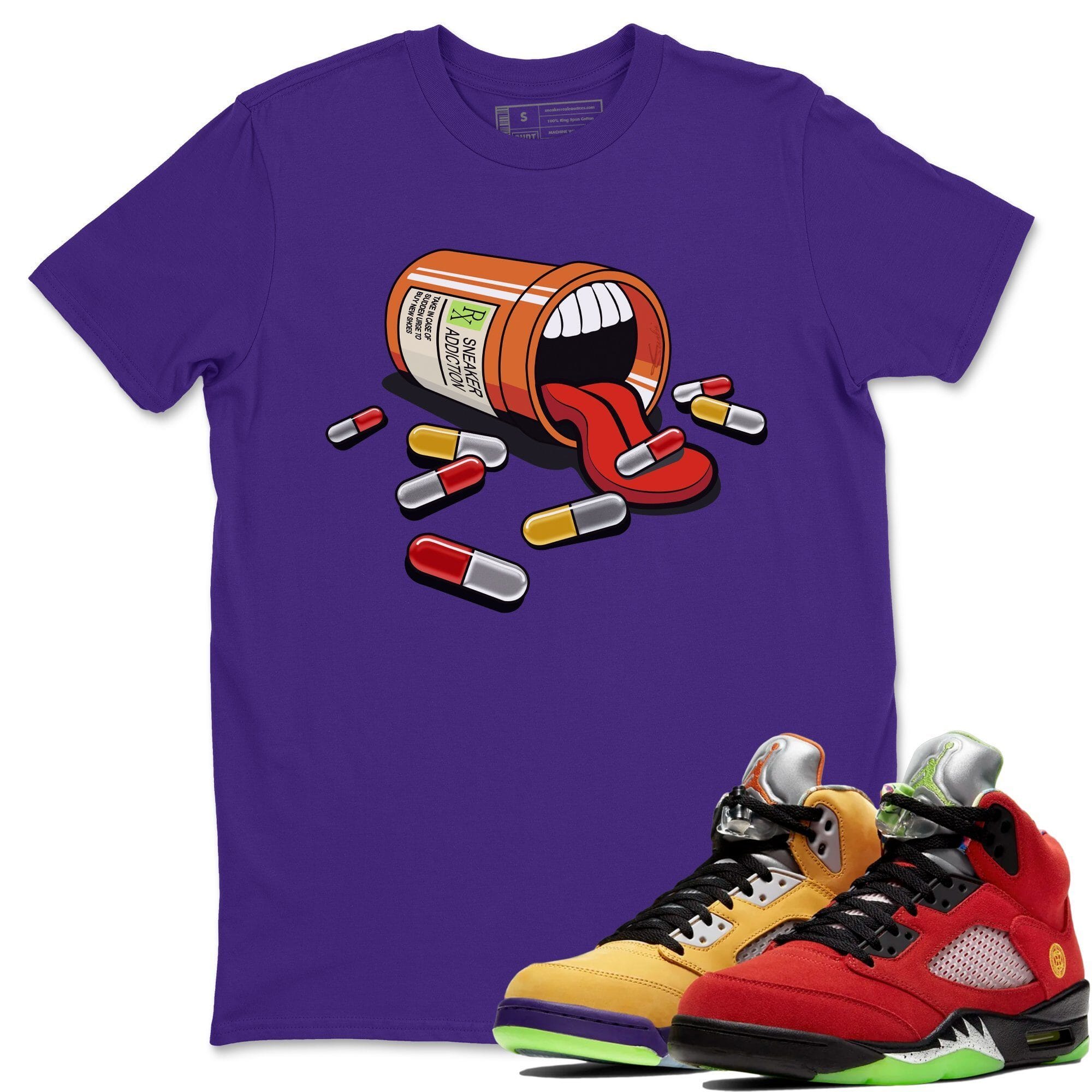 snkmatch Addiction Unisex Tops - Air Jordan 5 What The